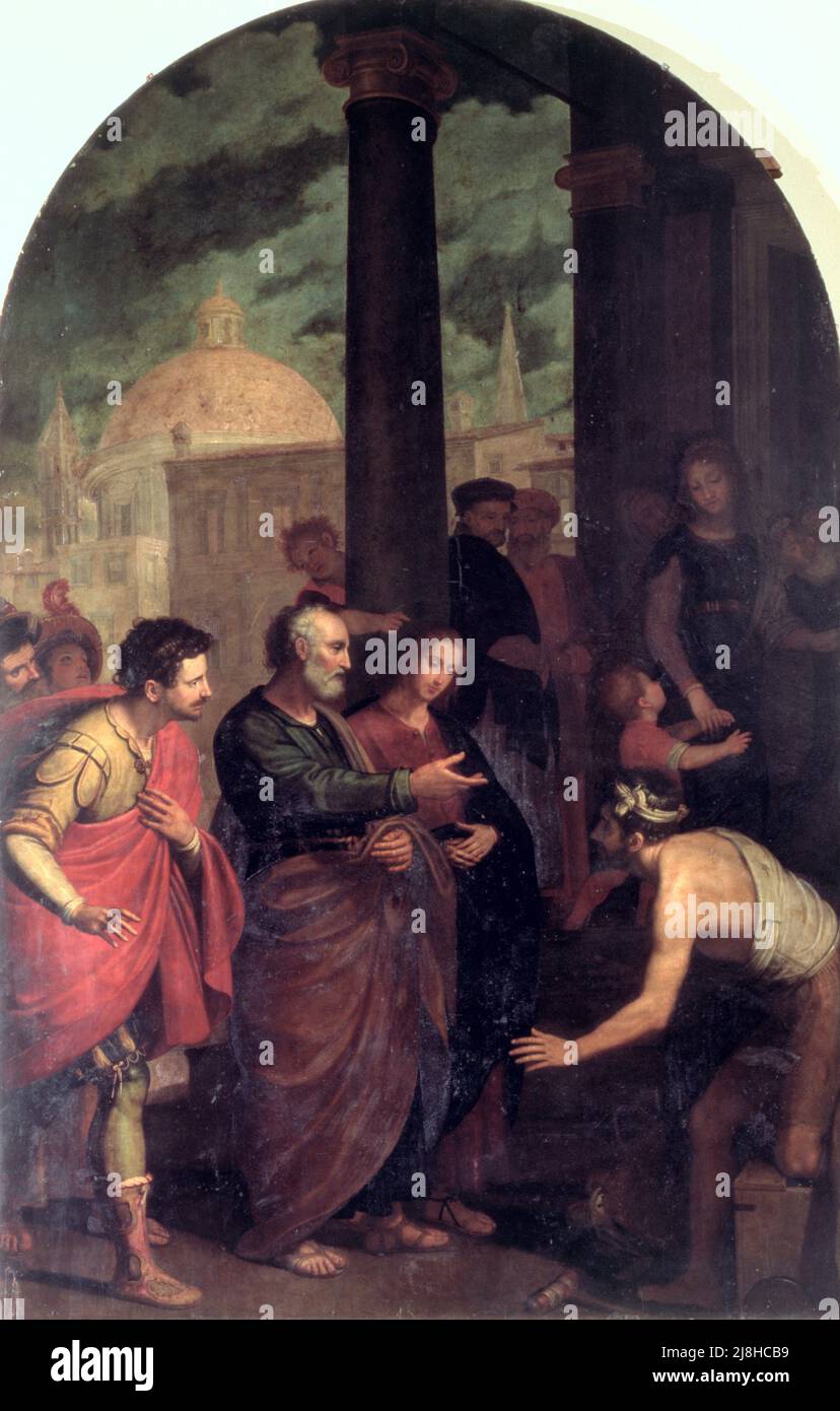 St. Jerome von Pollaiuolo, Antonio (1432/3-98) (attr. To); Palazzo Pitti, Florenz, Italien; Italienisch, Außerhalb des Urheberrechts. Stockfoto