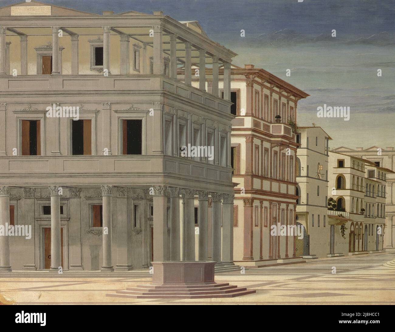 Das Haupt des heiligen Johannes des Täufers, Fragment eines Freskenmalers von Strozzi, Bernardo (1581-1644); Museo dell'Accademia Ligustica di Belle Arti, Genua, Italien; Italienisch, urheberrechtlich geschützt. Stockfoto