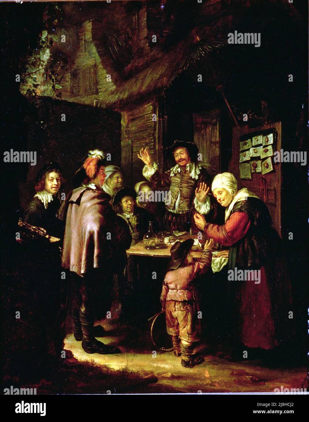 Die Studie von Federigo da Montefeltro, Herzog von Urbino: Intarsien-Täfelung mit offenen Schränken und Nischen, entworfen von Bacio Pontelli (gest.1492), über den Porträts illustrer Männer, gemalt von Pedro Berruguete (gest.153) und Juste Gand (1435-80) (Foto); Palazzo Ducale, Urbino, Italien; urheberrechtlich geschützt. Stockfoto