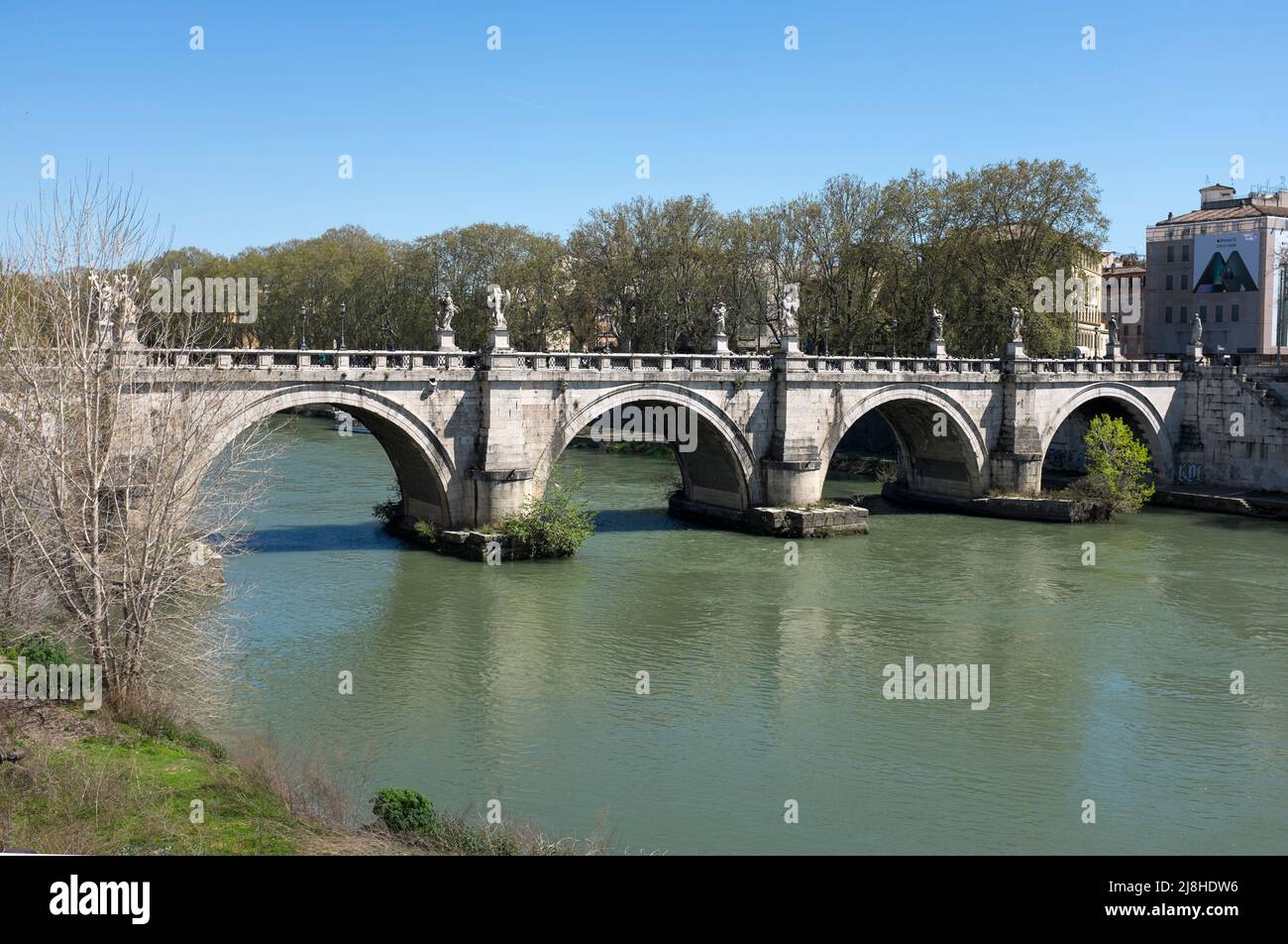 Sant Angelo Brücke Rom Italien Stockfoto