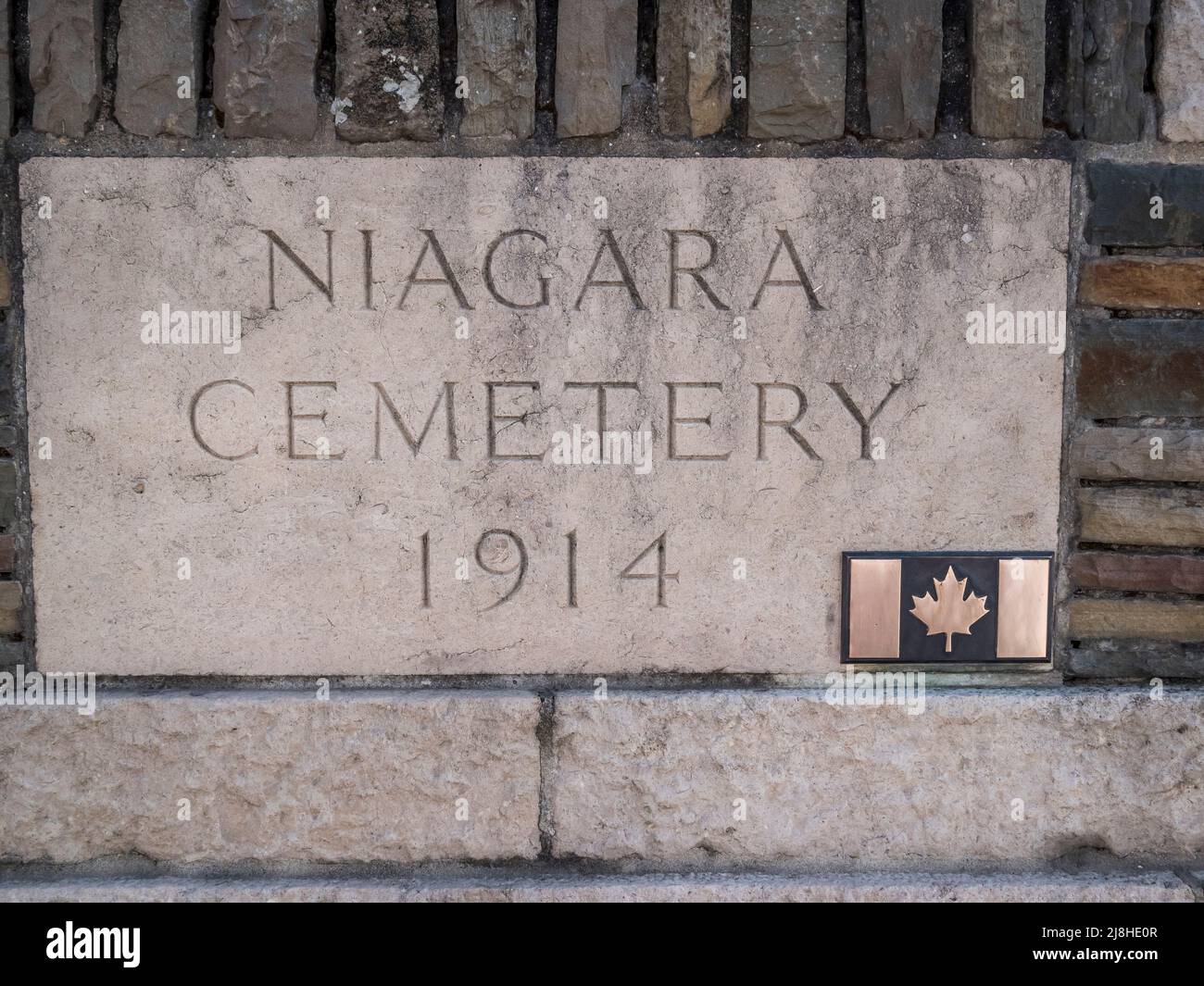 Dies ist der Niagara Friedhof des Ersten Weltkriegs. Auf dem Friedhof befinden sich hauptsächlich Kanadier kia während der Offensive vom 1918. Oktober, darunter WL Algie Victoria Coss Stockfoto