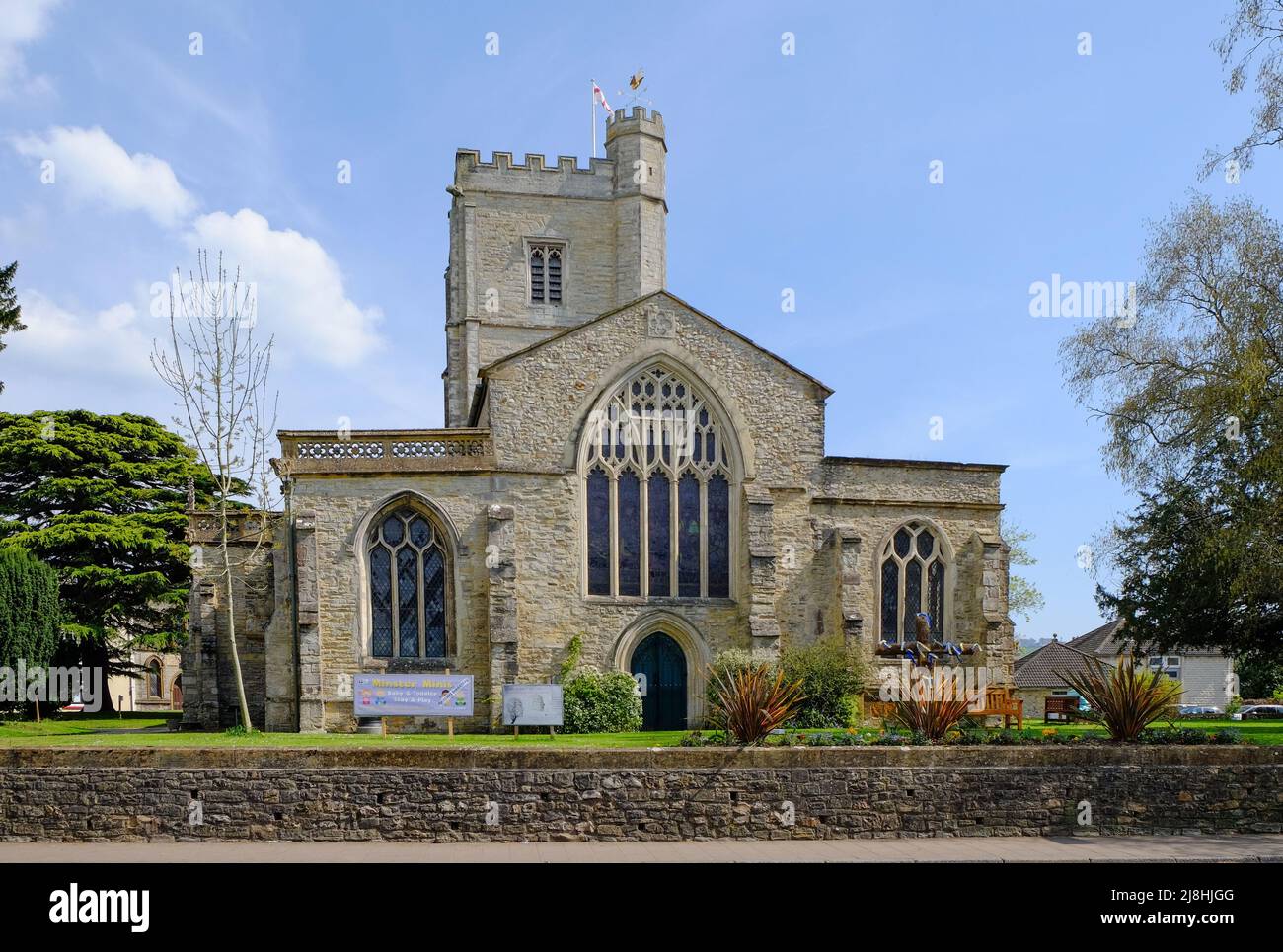 The Minster, Axminster in Devon, Großbritannien Stockfoto