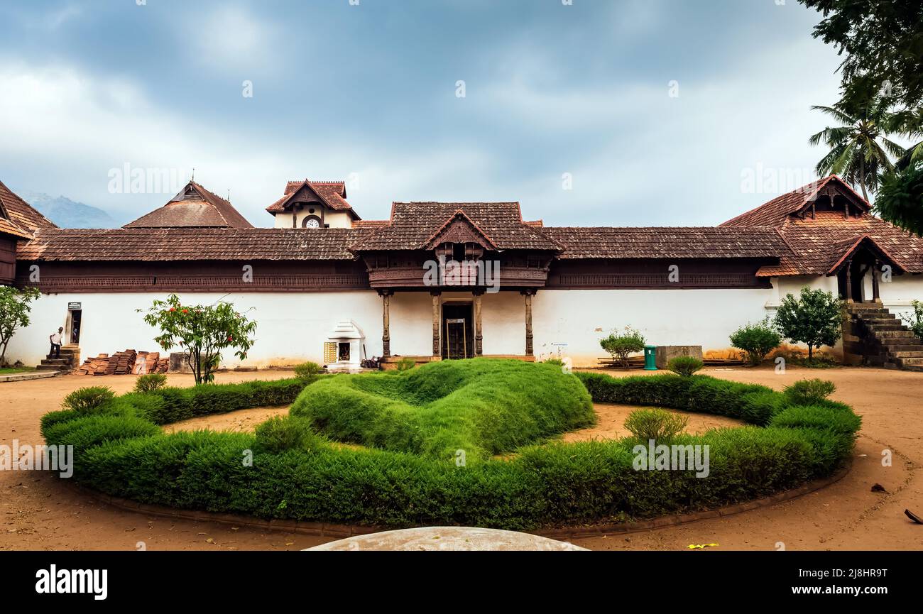 Padmanabhapuram Palace ist ein travancore Ära alten Palast in Padmanabhapuram in der Nähe von Thuckalay Kanyakumari District in Tamil Nadu in Indien. Stockfoto