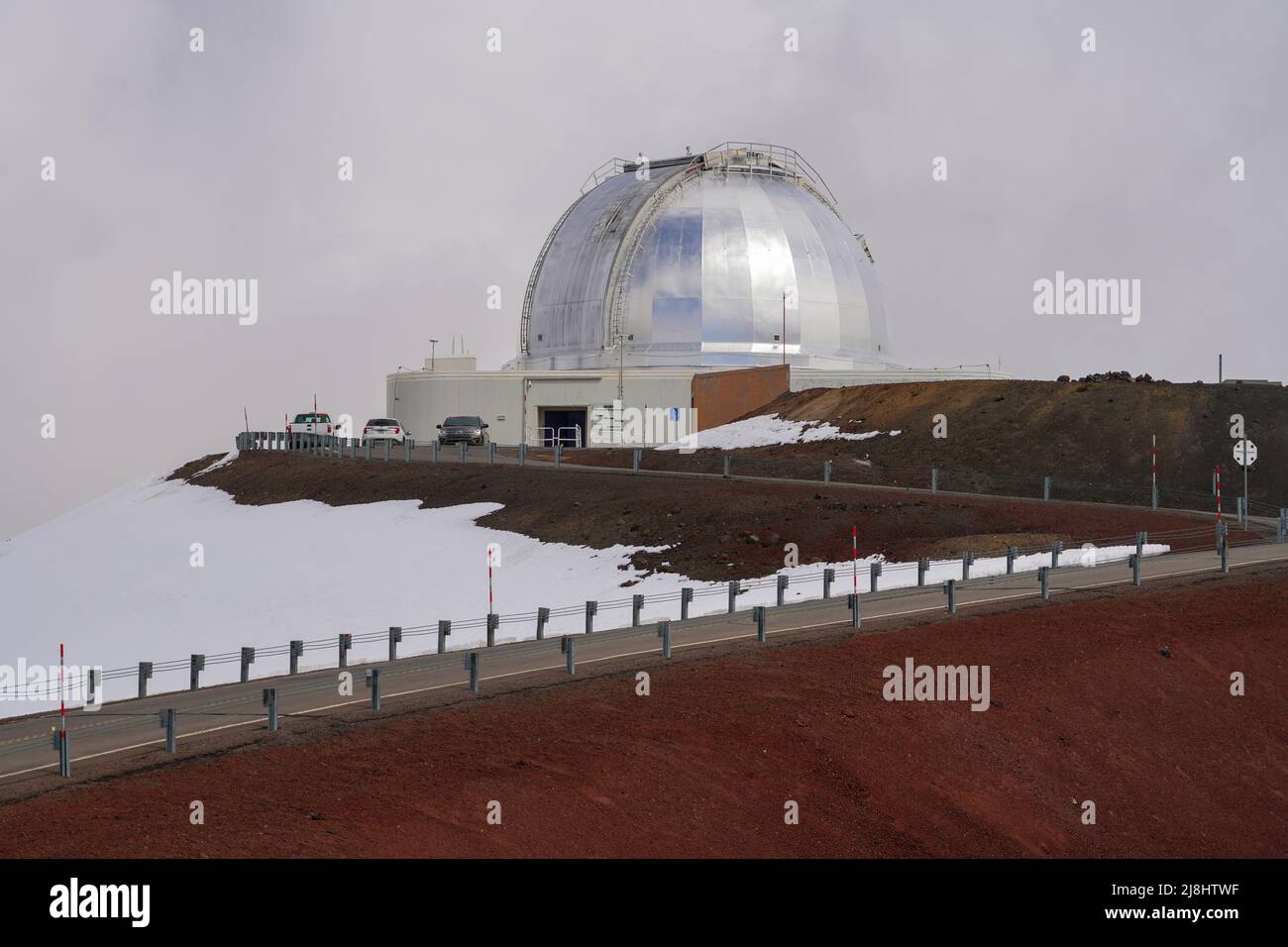NASA Infrared Telescope Facility auf dem Gipfel des Mauna Kea Vulkans auf der Big Island of Hawaii, USA Stockfoto