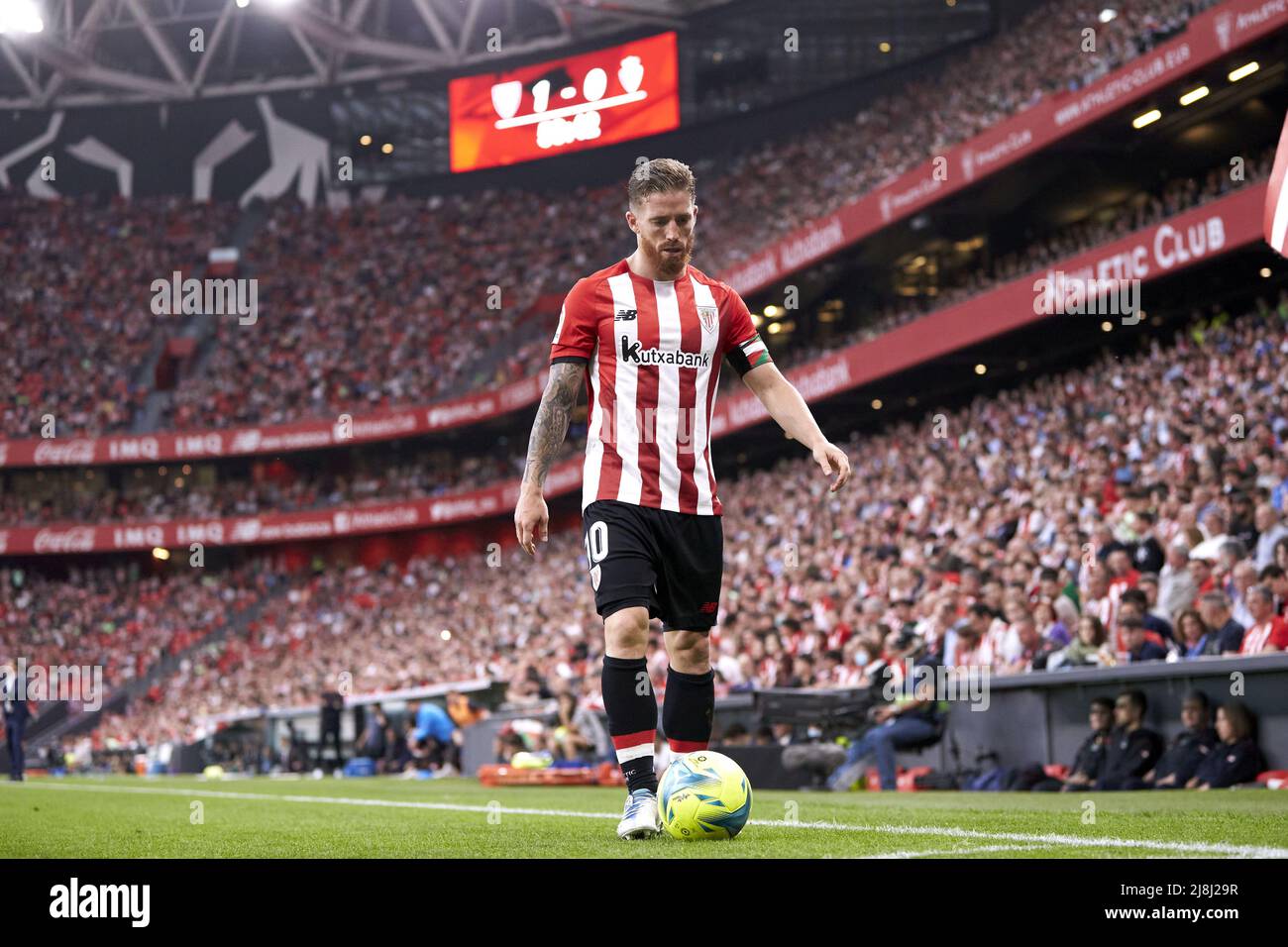 Iker Muniain vom Athletic Club während des Fußballspiels der spanischen Meisterschaft La Liga zwischen Athletic Club und CA Osasuna am 15. Mai 2022 in San Mames in Bilbao, Spanien - Foto: Ricardo Larreina/DPPI/LiveMedia Stockfoto