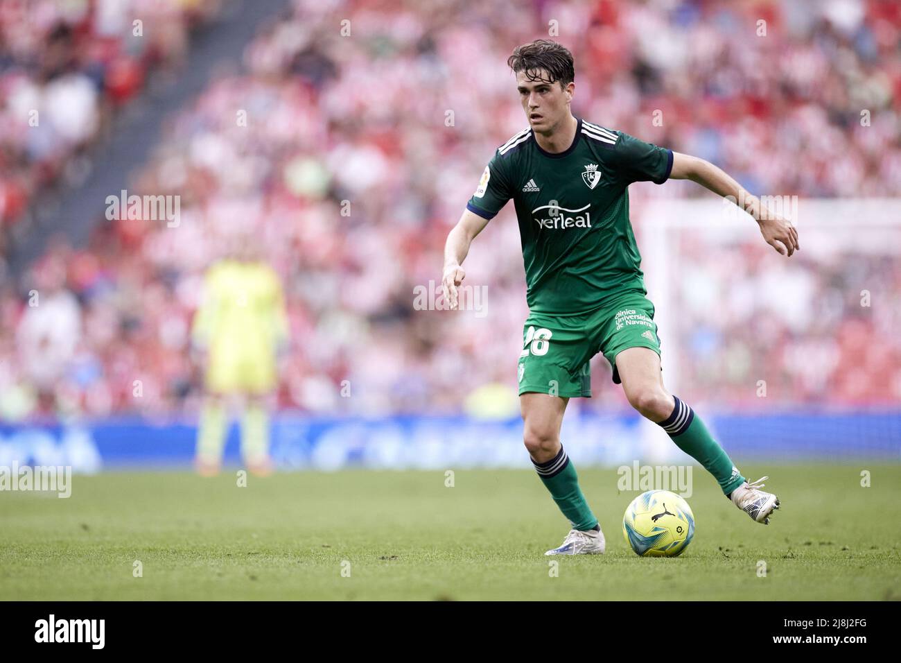 Javi Martinez von CA Osasuna während des Fußballspiels der spanischen Meisterschaft La Liga zwischen Athletic Club und CA Osasuna am 15. Mai 2022 in San Mames in Bilbao, Spanien - Foto: Ricardo Larreina/DPPI/LiveMedia Stockfoto