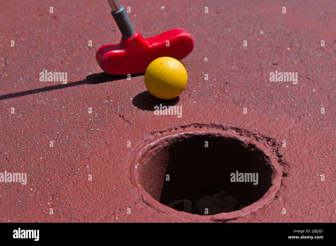 Mini Golf Sport Aktivität Hintergrund Stockfoto