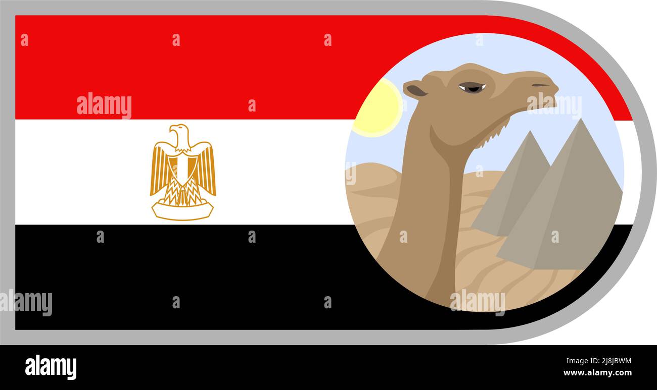 Ägypten-Symbole Stock Vektor