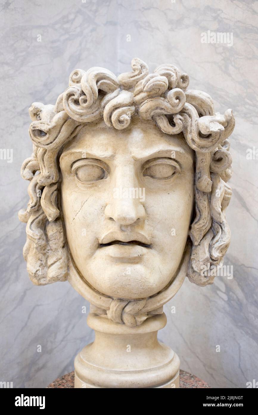 Leiter der Medusa an den Vatikanischen Museen Rom Italien Stockfoto