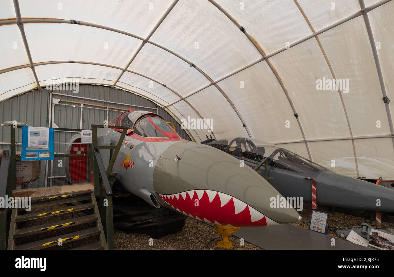 Norwich, Norfolk, Großbritannien – Mai 14 2022. Kleinflugzeuge im Luftfahrtmuseum Stockfoto
