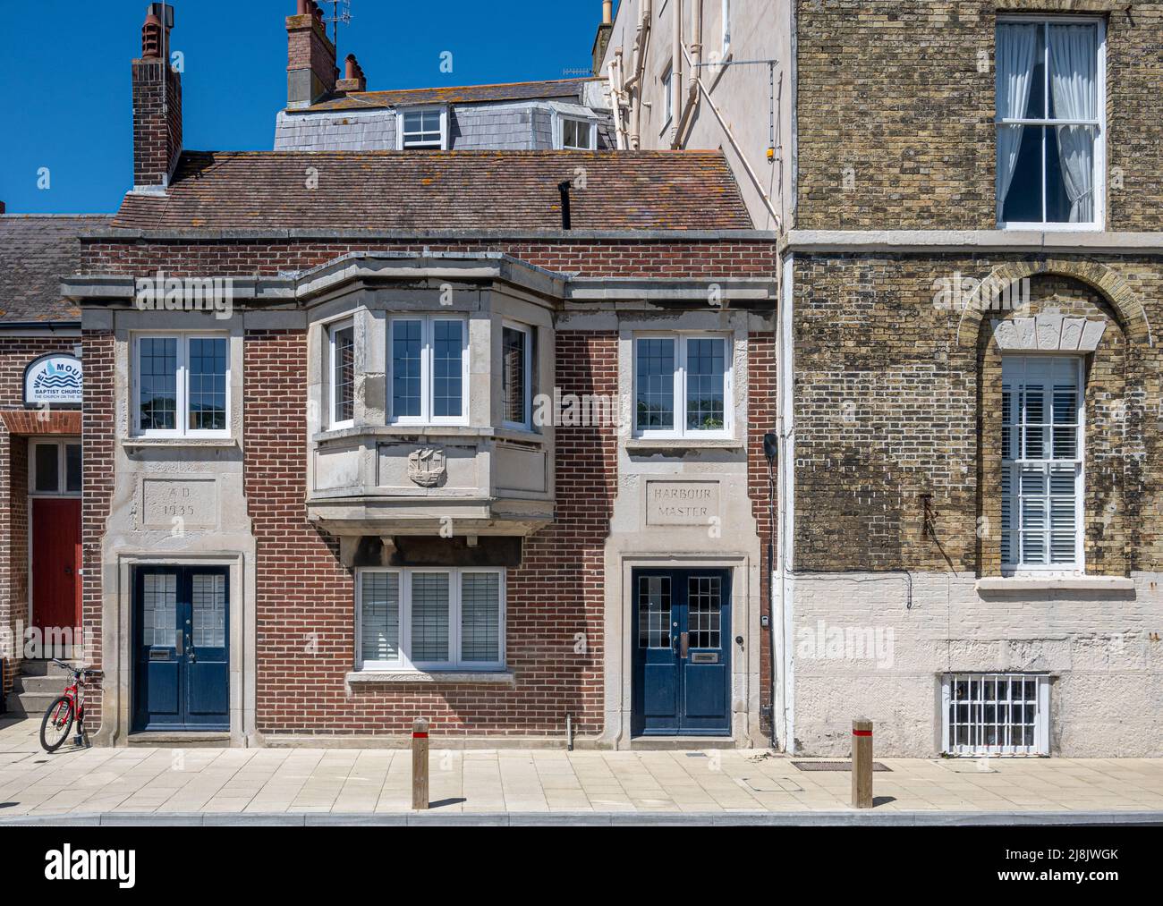 Old Harbour Master's Office Building am Custom House Quay, Weymouth, Dorset Stockfoto