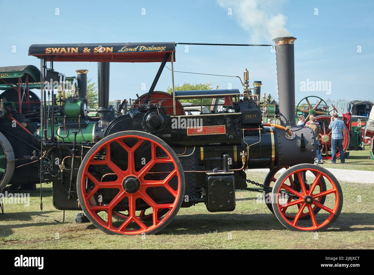 Das Steam Fair Vehicle Zeigt Den Traktionsmotor An Stockfoto