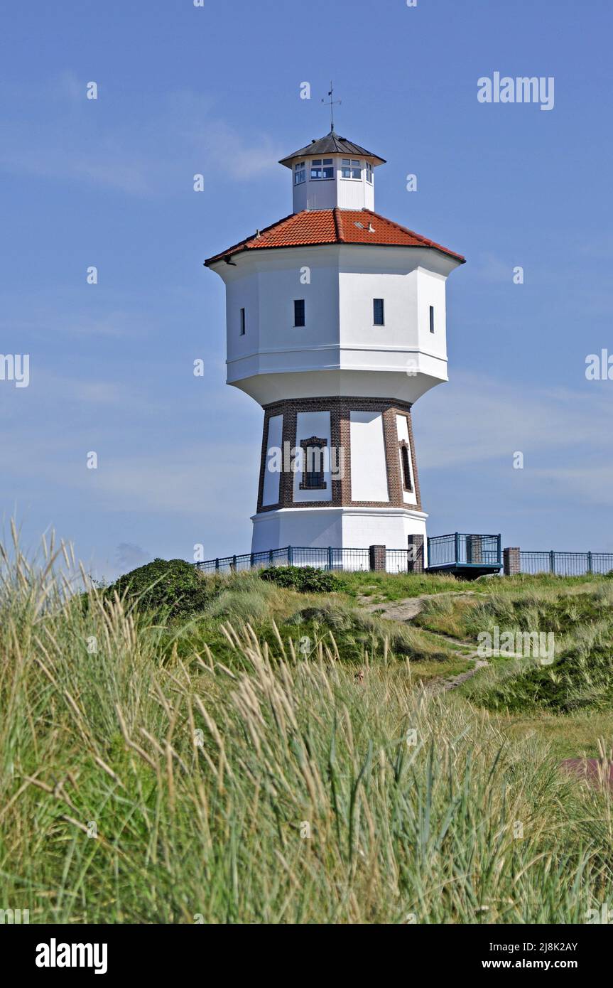 Wasserturm auf der Insel Langeoog, Deutschland, Niedersachsen, Ostfriesland, Langeoog Stockfoto