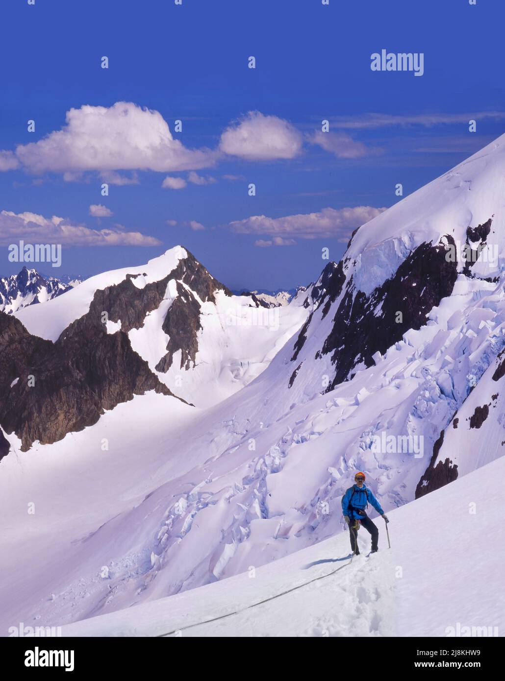 Blue Glacier Icefall, Mt. Olympus, Olympic National Park, Washington Stockfoto