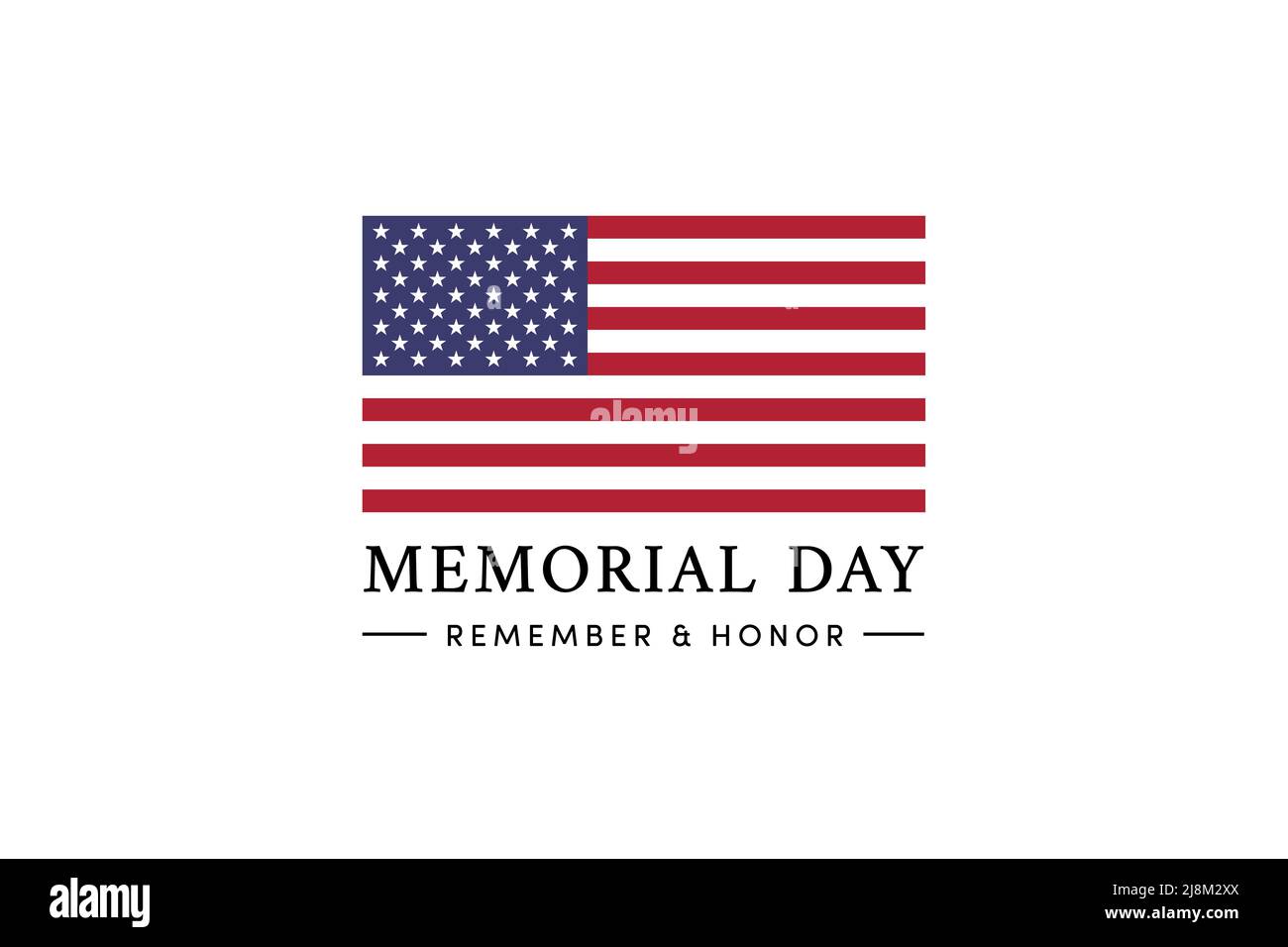 Memorial Day in den Vereinigten Staaten. Denken Sie daran und ehren Sie. Bundesurlaub, um Menschen zu erinnern und zu ehren, die während des Dienen in den Vereinigten Staaten Armed gestorben sind Stockfoto