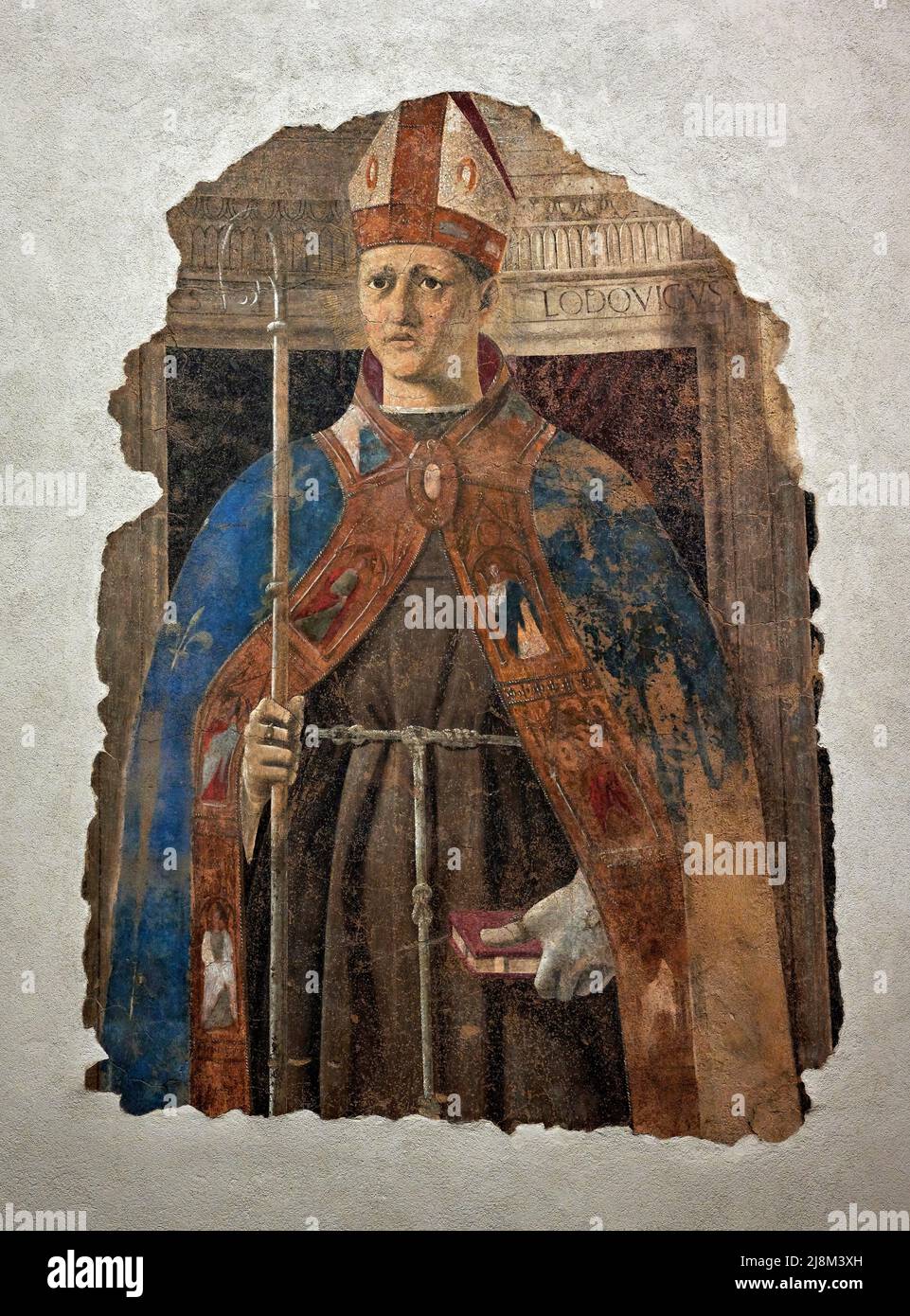 San Ludovico - affresco - Pier della Francesco - XV secolo - Sansepolcro (Ar),italia, Museo Civico Stockfoto