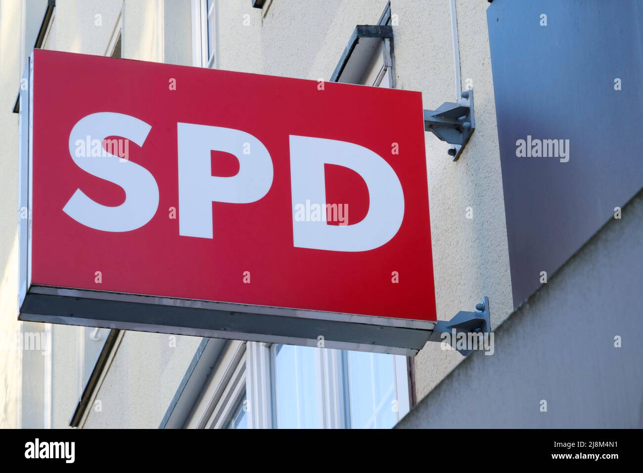 Zeichen und Logo der Partei SPD Stockfoto