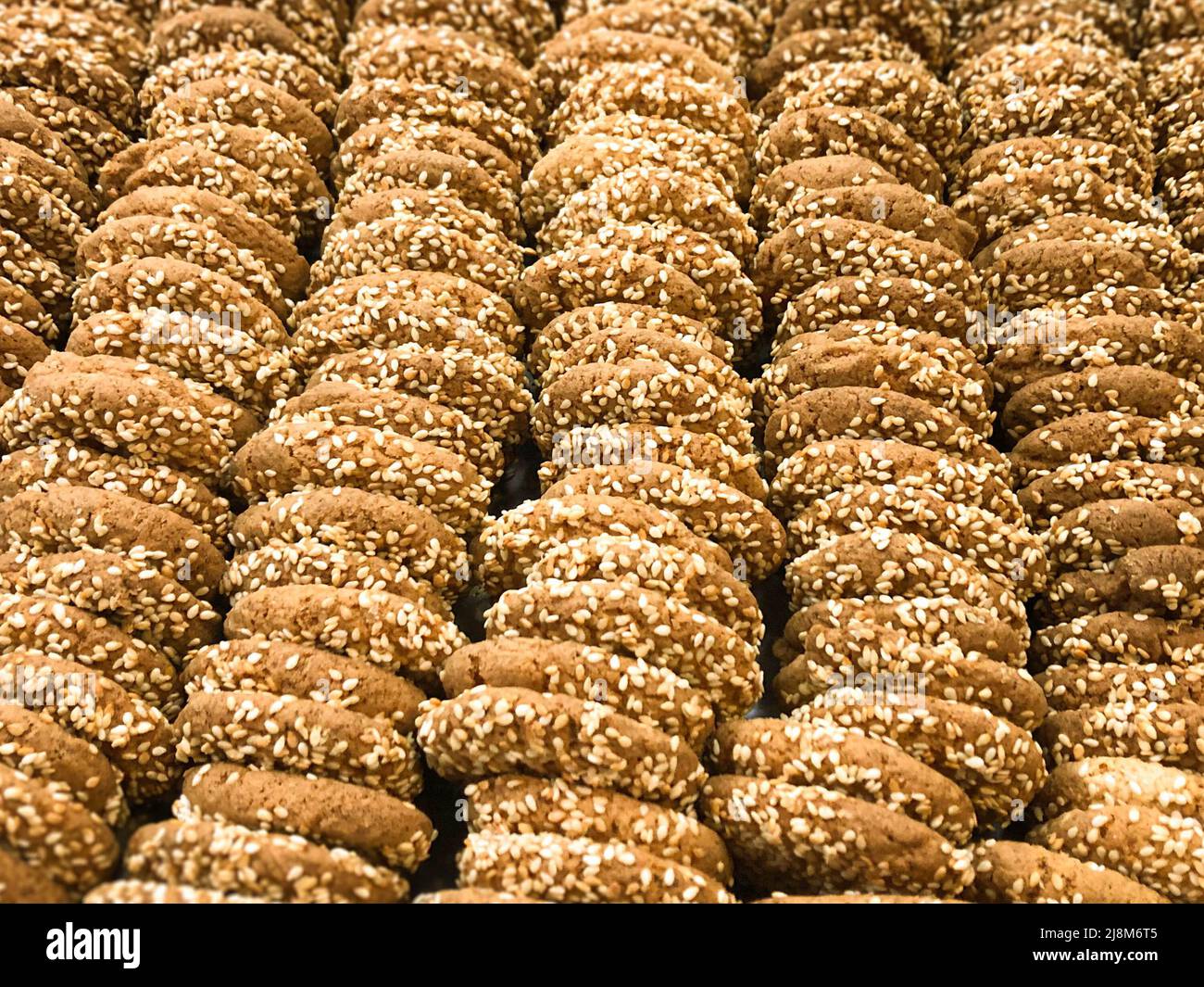 arabische Sesamkekse (Barazek oder Barasek) Stockfoto