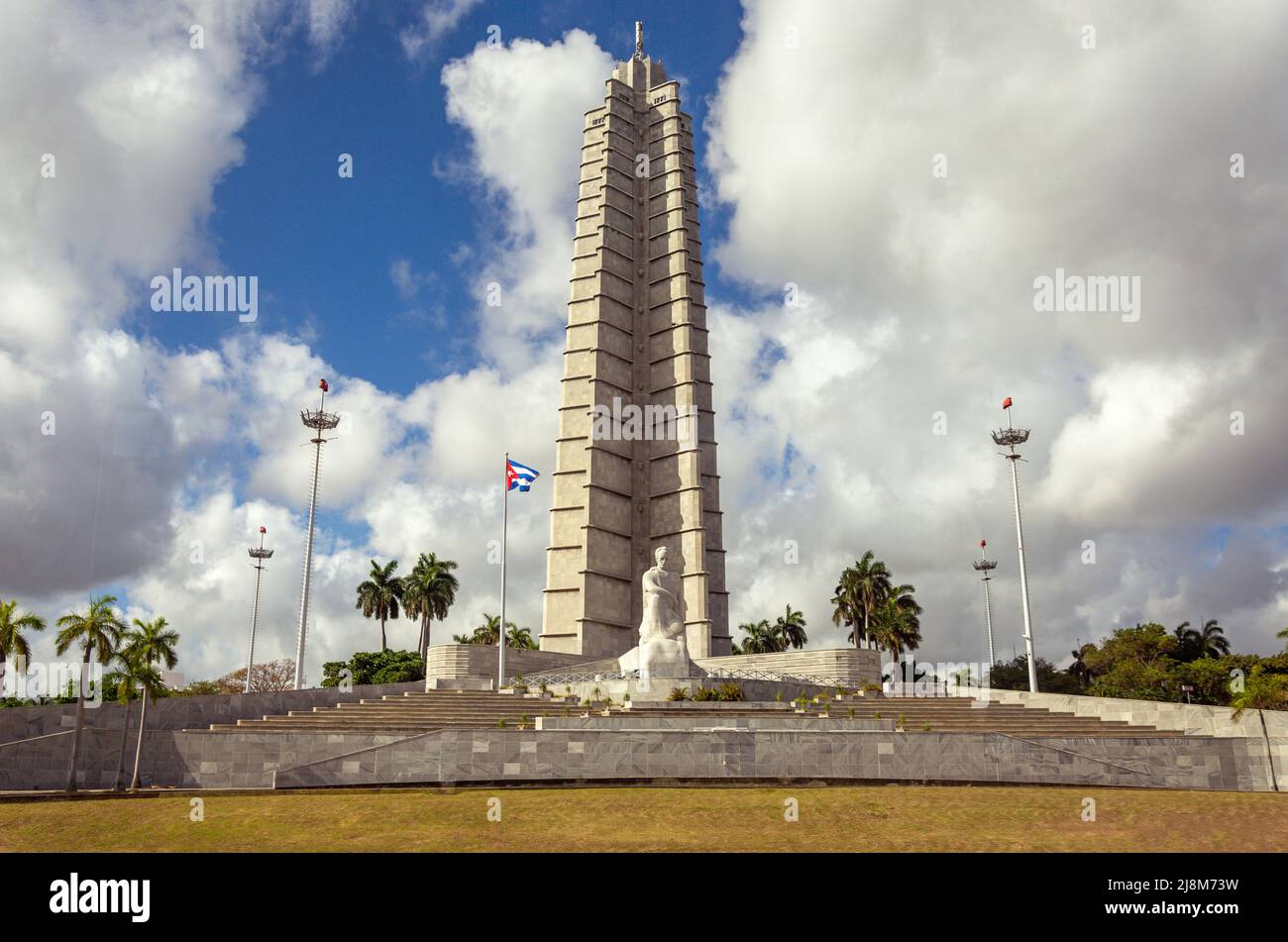 José Martí (José Martí-Denkmal), Plaza de la Revolución, Avenida Paseo, Havanna, La Habana, Republik Kuba Stockfoto