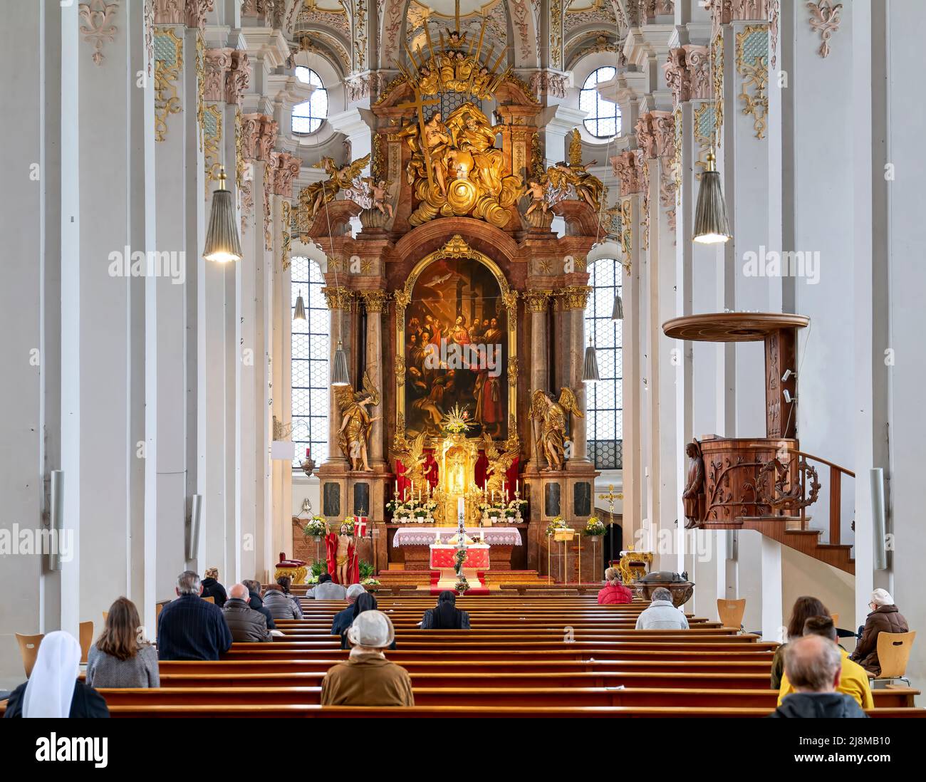 Deutschland Bayern München. Heilig-Geist-Kirche. Kirche des Heiligen Geistes Stockfoto