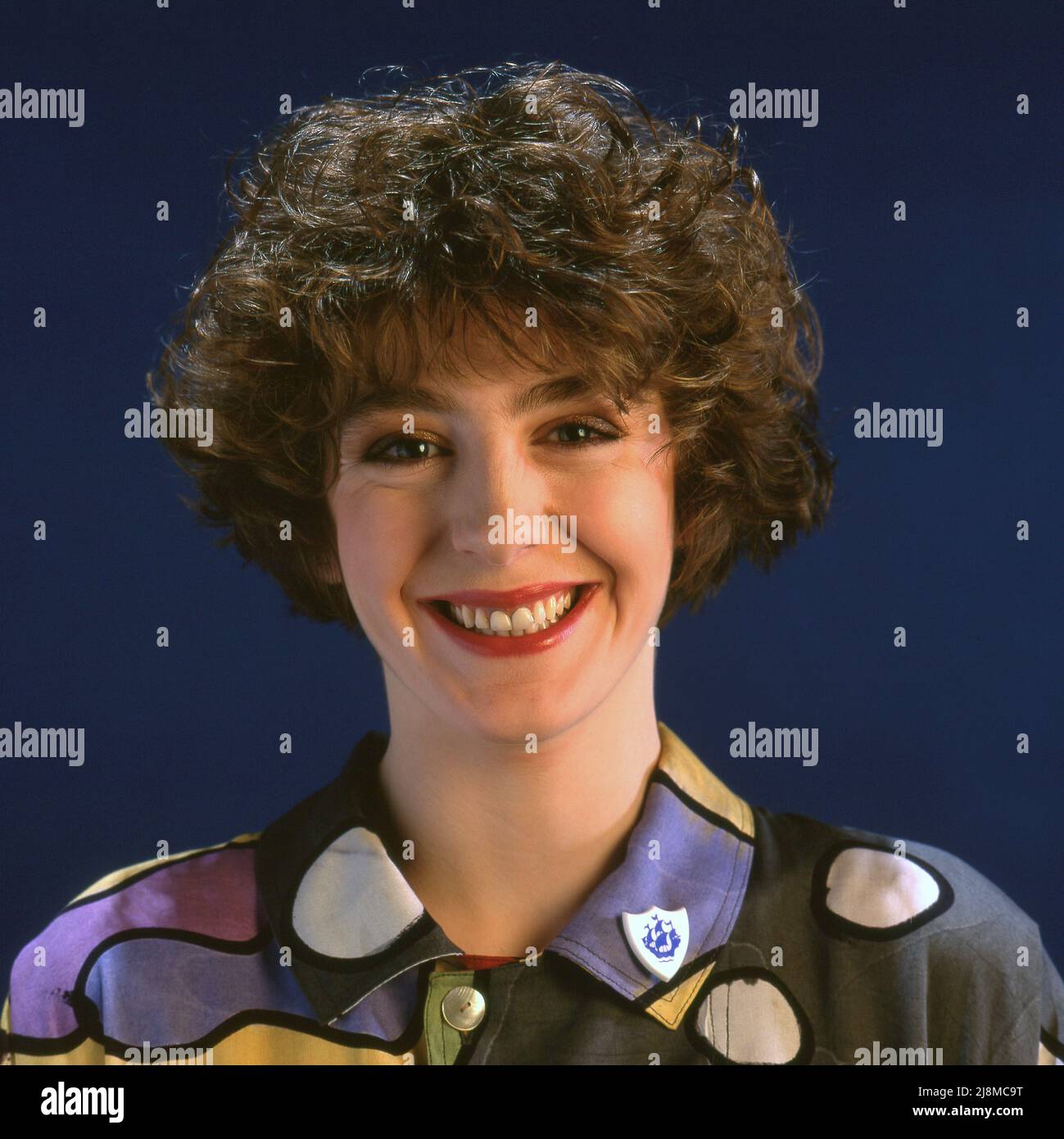 Yvette Fielding BBC Blue Peter Moderatorin 1992 Stockfoto