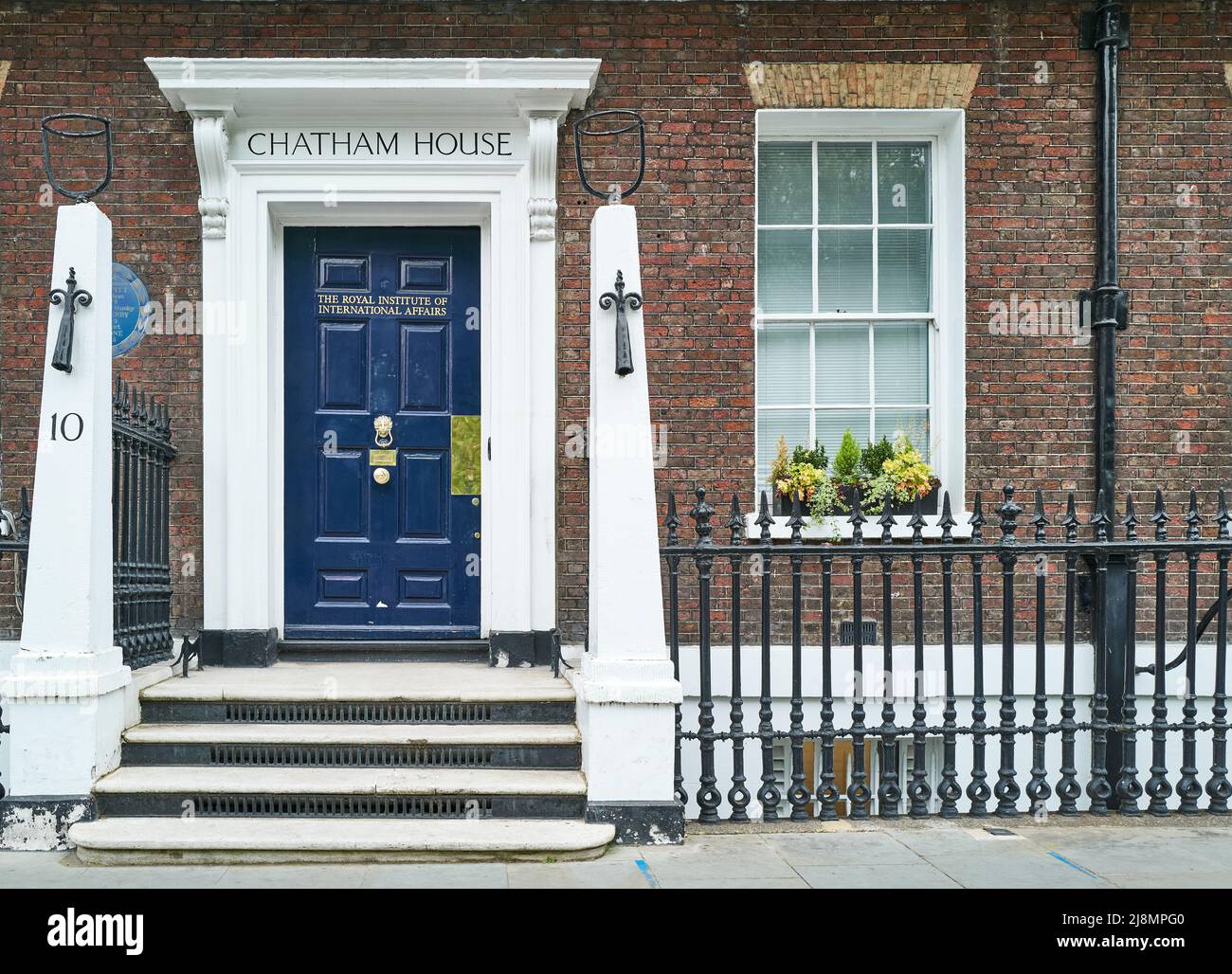 Chatham House, Sitz des Royal Institute of International Affairs, St. James's Square, London, England. Stockfoto
