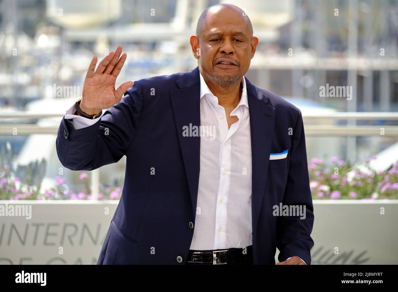 Cannes, Frankreich, 17/05/2022, Festival de Cannes 2022 - Forest WhitakerCredit: Fadege/ Alamy Live News Stockfoto