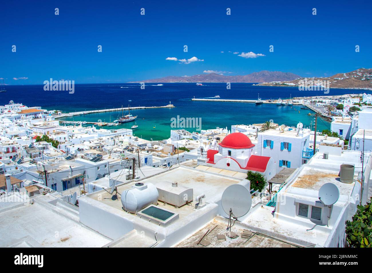 Mykonos-Stadt, Insel Mykonos, Griechenland Stockfoto