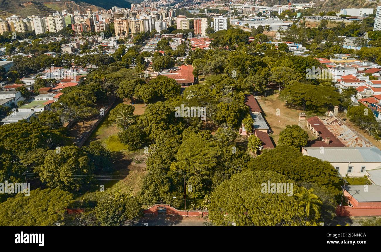 CARACAS, VENEZUELA , MAI 2022, Hacienda La Vega, ein zum historischen Monument deklarierter Raum im Hauptstadtbezirk der Avenida OHiggins, Stockfoto