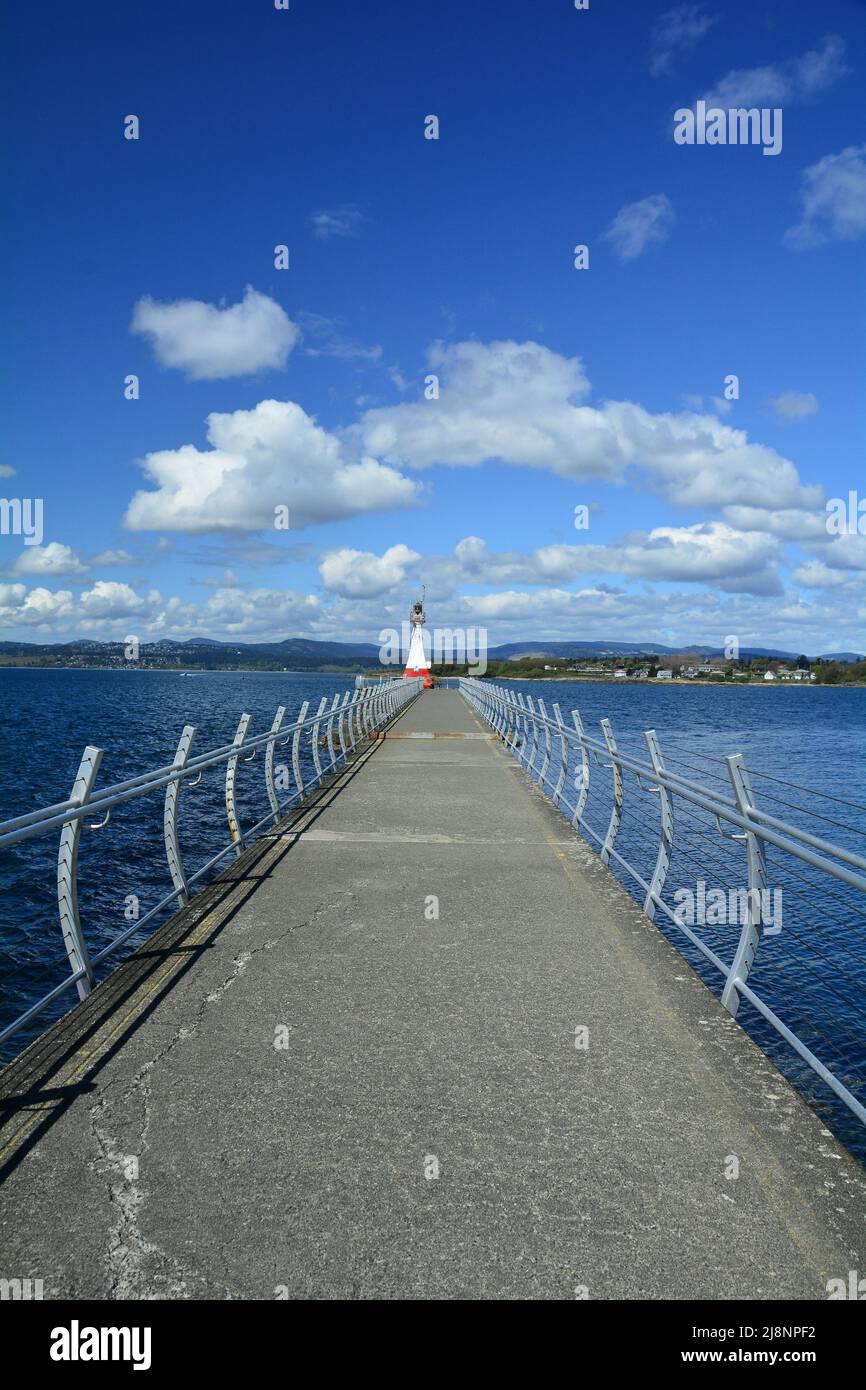 Ogden Point Break Water Walkway, Victoria BC, Kanada Stockfoto