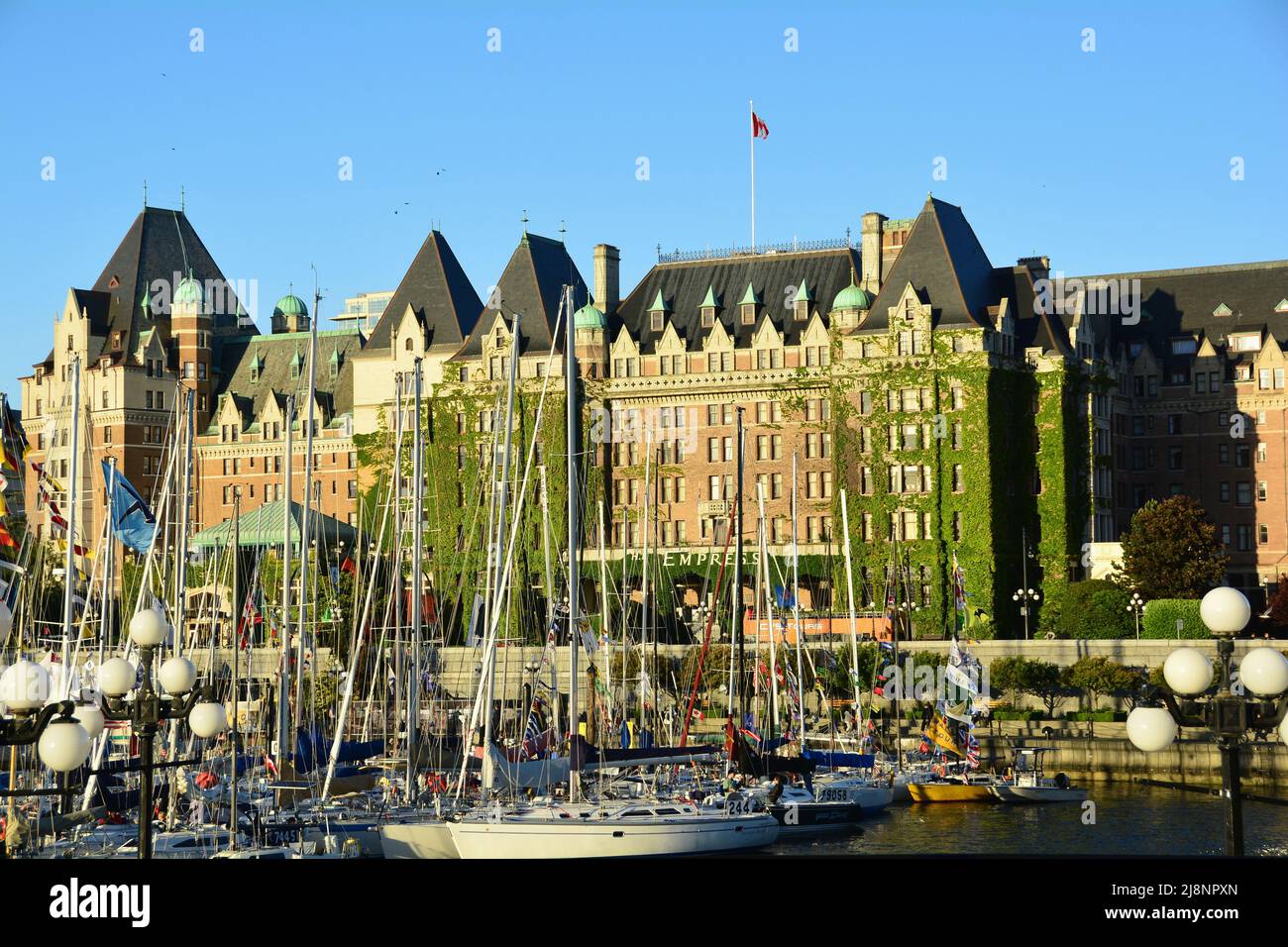 Das berühmte Empress Hotel in Victoria BC, Kanada Stockfoto