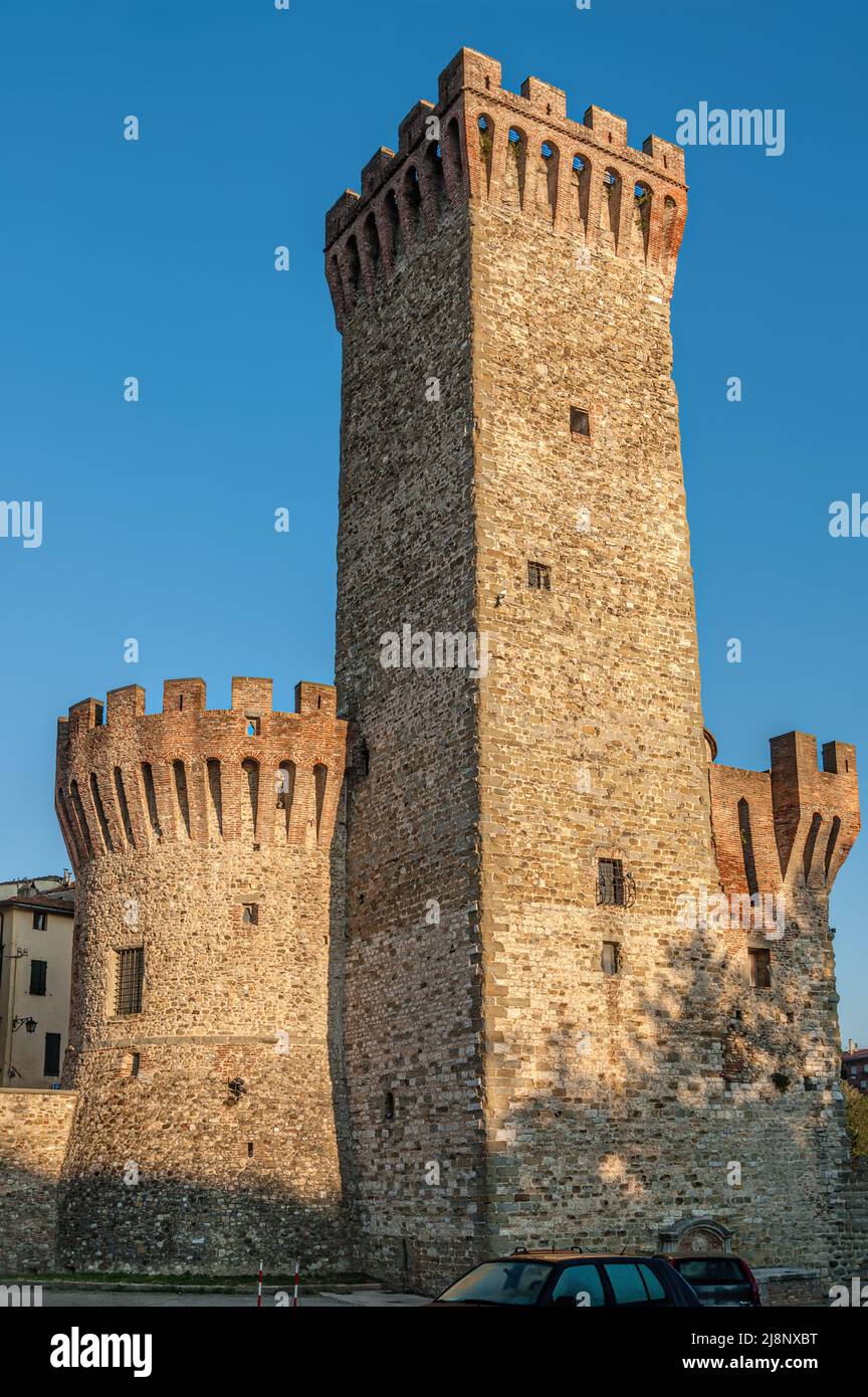 Rocca di Umbertide, das Symbol der gleichnamigen Stadt in Umbrien, Italien Stockfoto