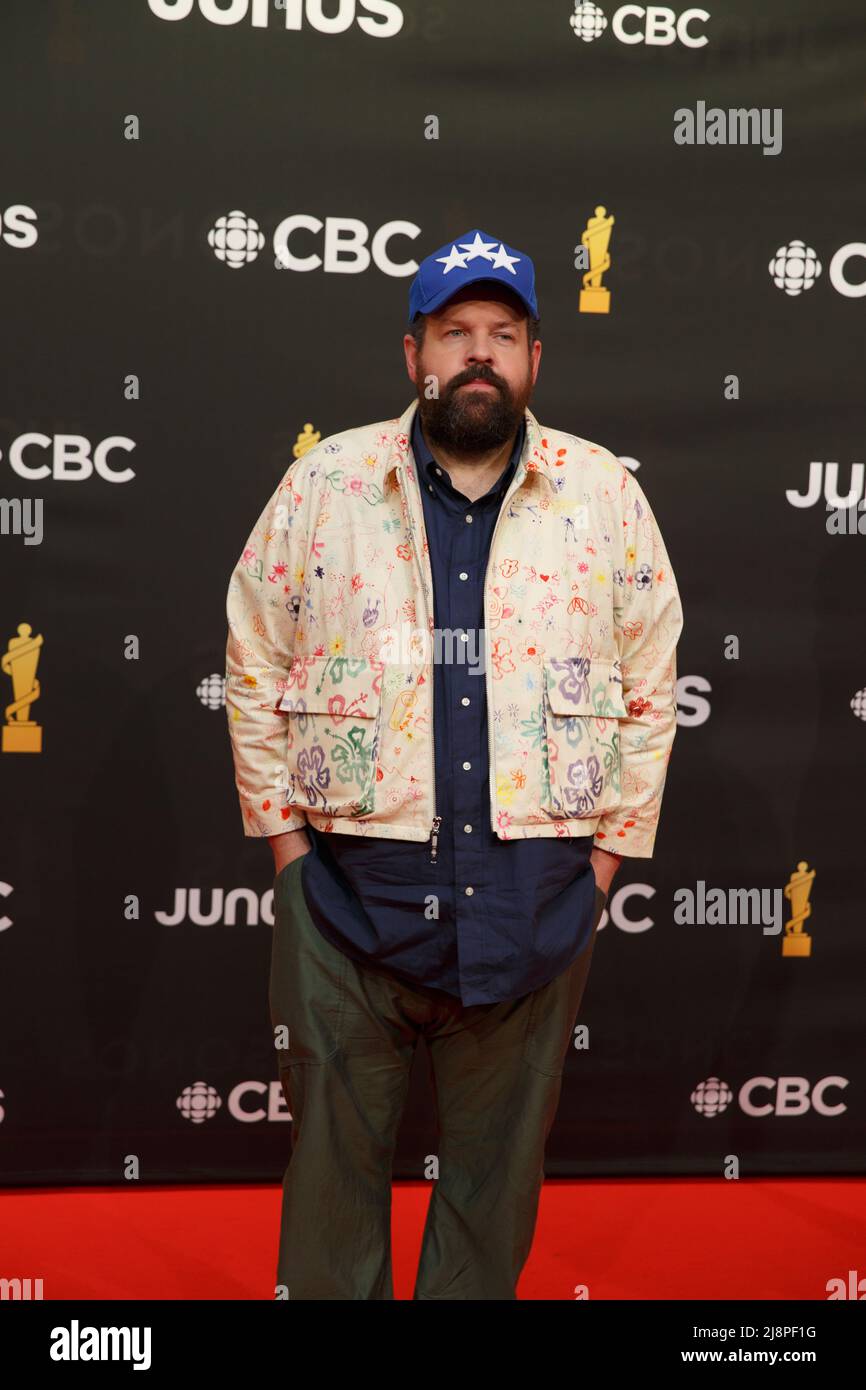 Donovan Woods auf dem Roten Teppich bei den Juno Awards 2022 in Toronto, KANADA Stockfoto