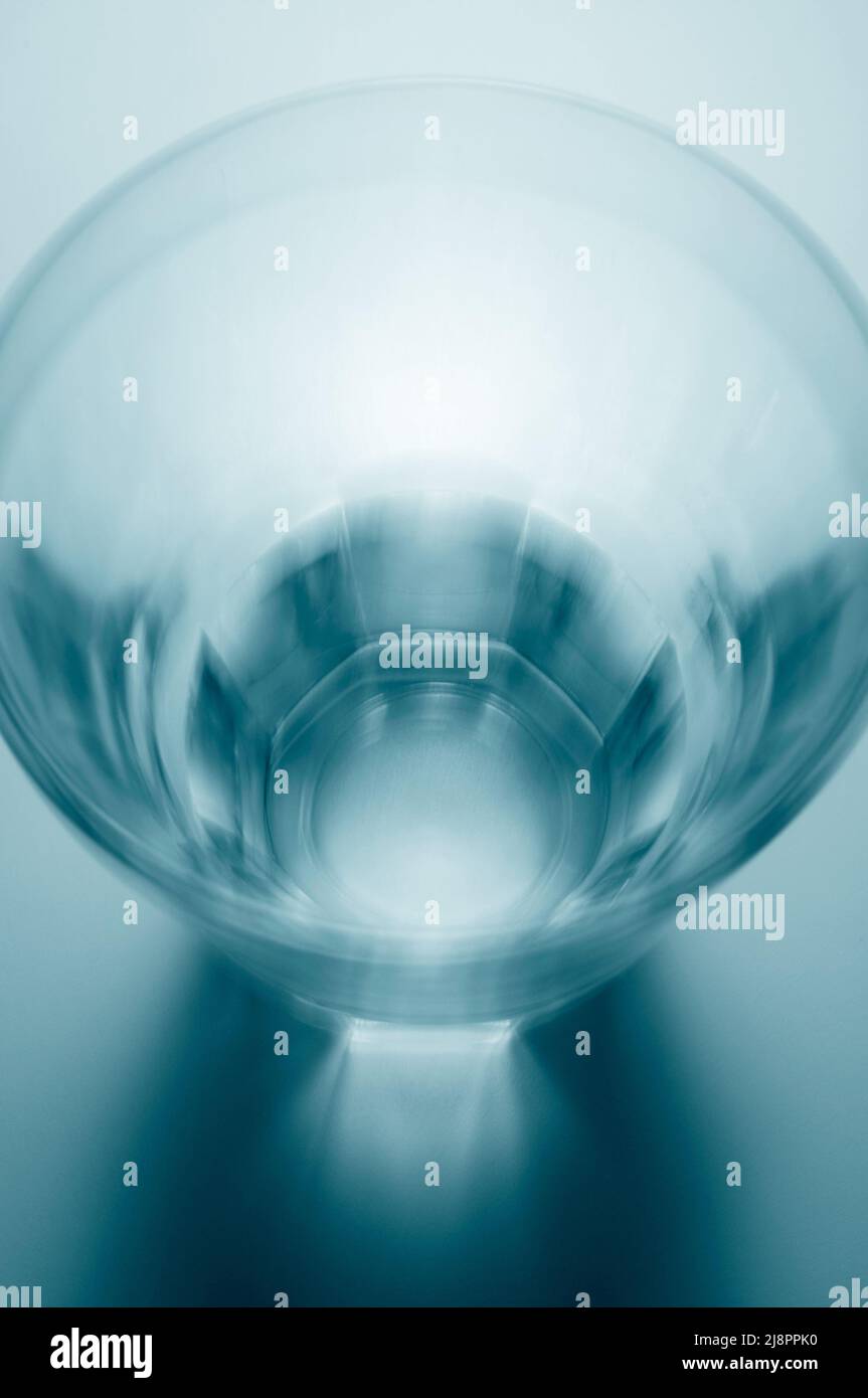 Halb volles Glas Stockfoto