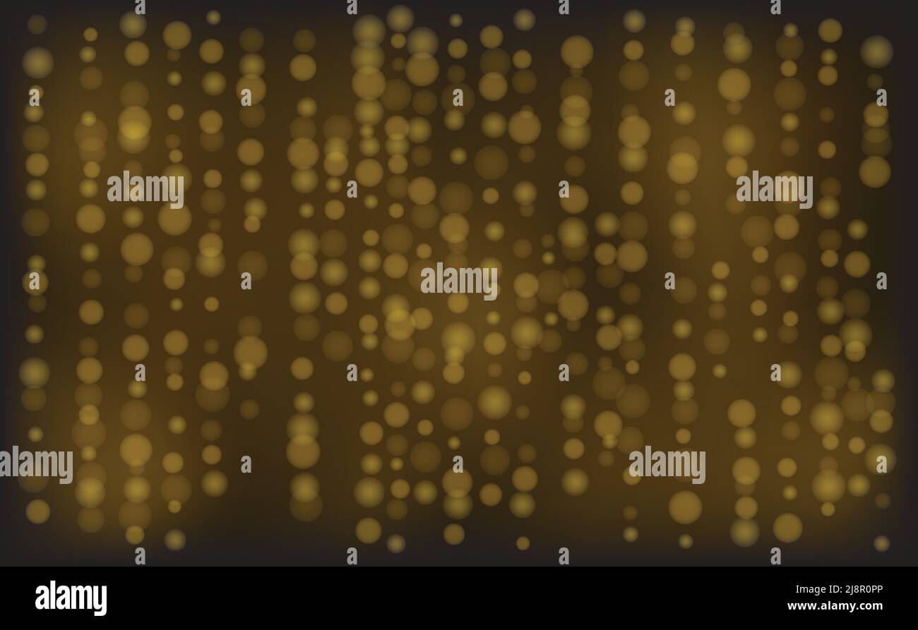 Bokeh goldener Effekt Hintergrund Stock Vektor