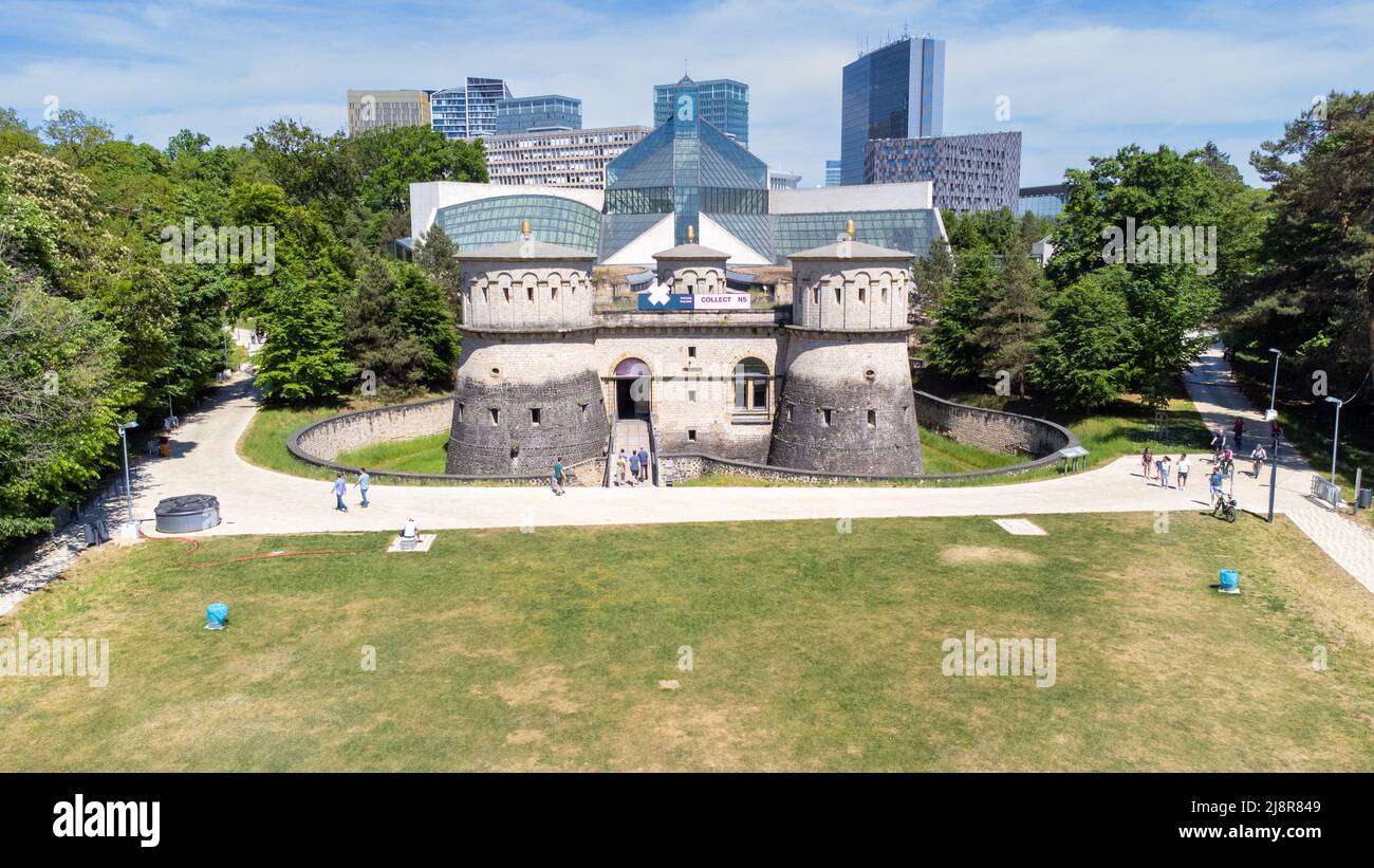 Fort Thüngen, Musée Draï Eechelen und Großherzog Jean Museum of Modern Art, Luxemburg Stockfoto