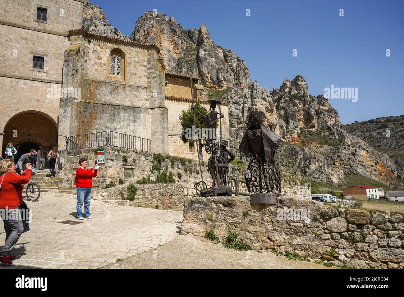 Pancorbo Spanien, Santiago Kirche auf dem del Camino de Santiago, Burgos, Kastilien und León, Spanien. Stockfoto