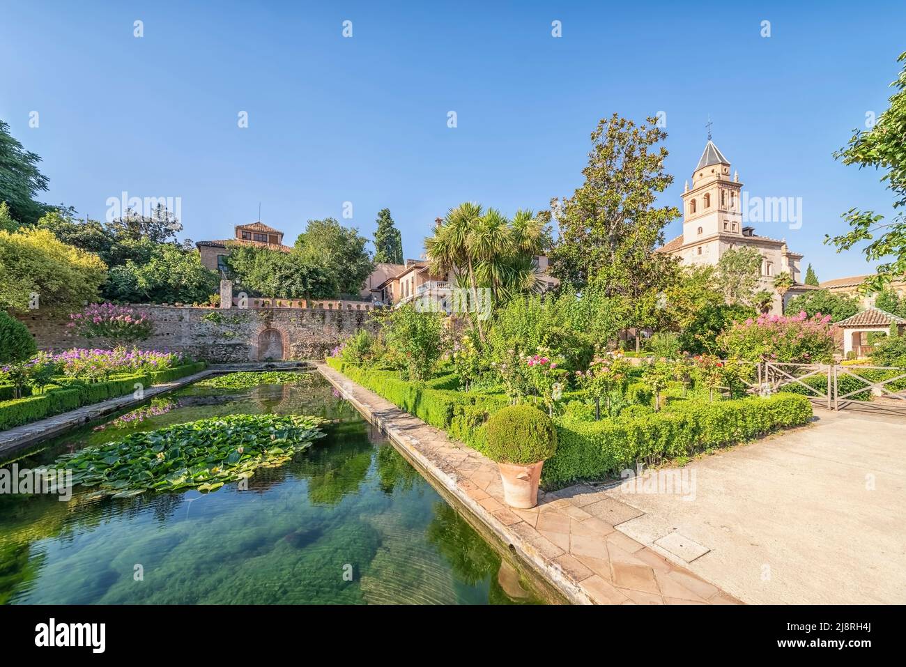 Palacio de los jardines de la alhambra Fotos und Bildmaterial in