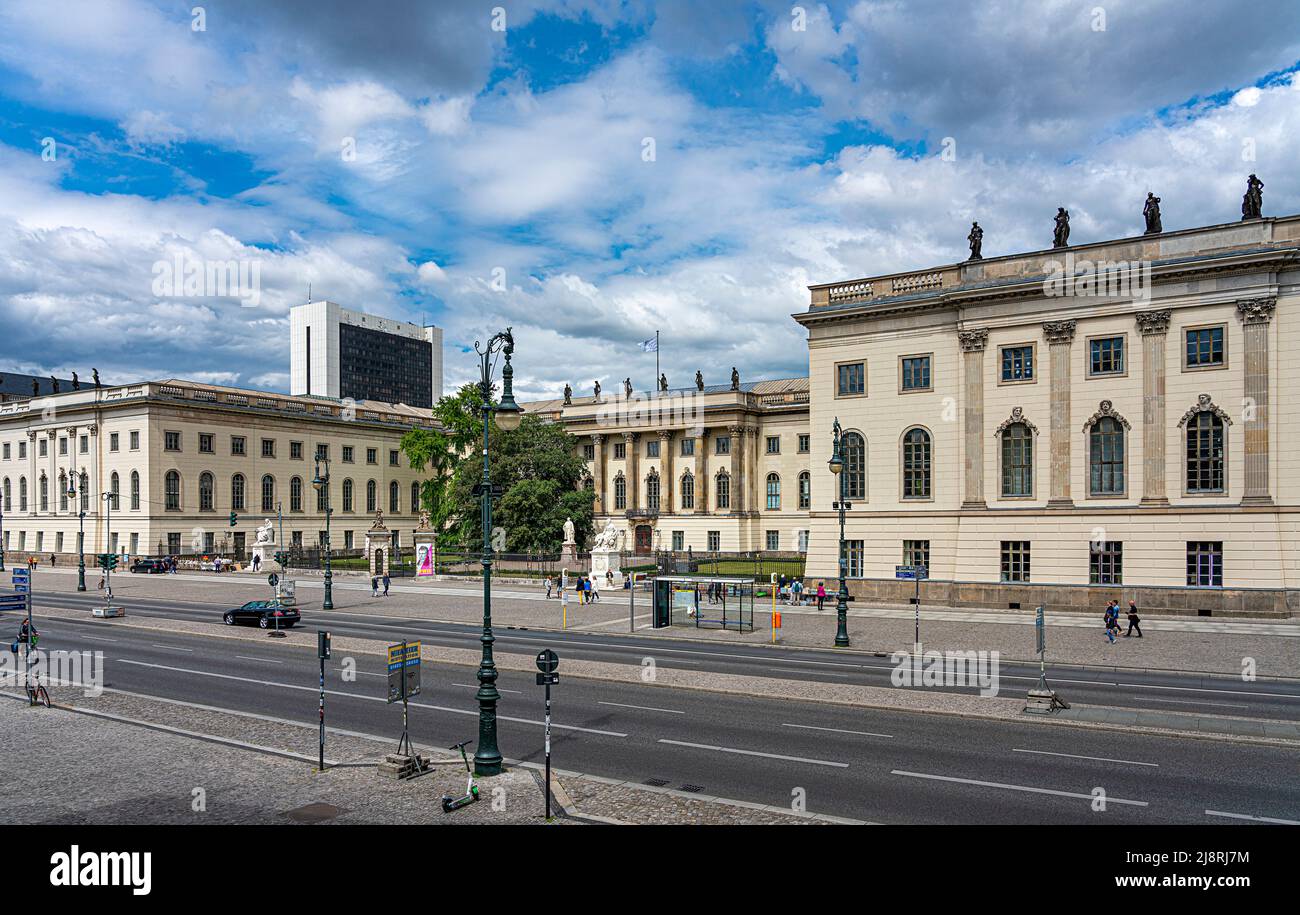 Humboldt Universität unter den Linden in Berlin Stockfoto