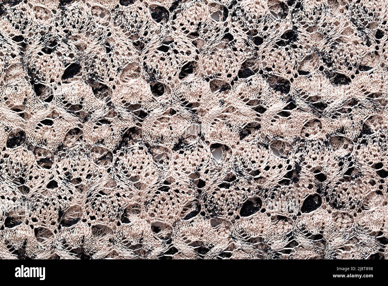 Graues Faltenmaterial, Hintergrund Makro strukturiert Stockfoto