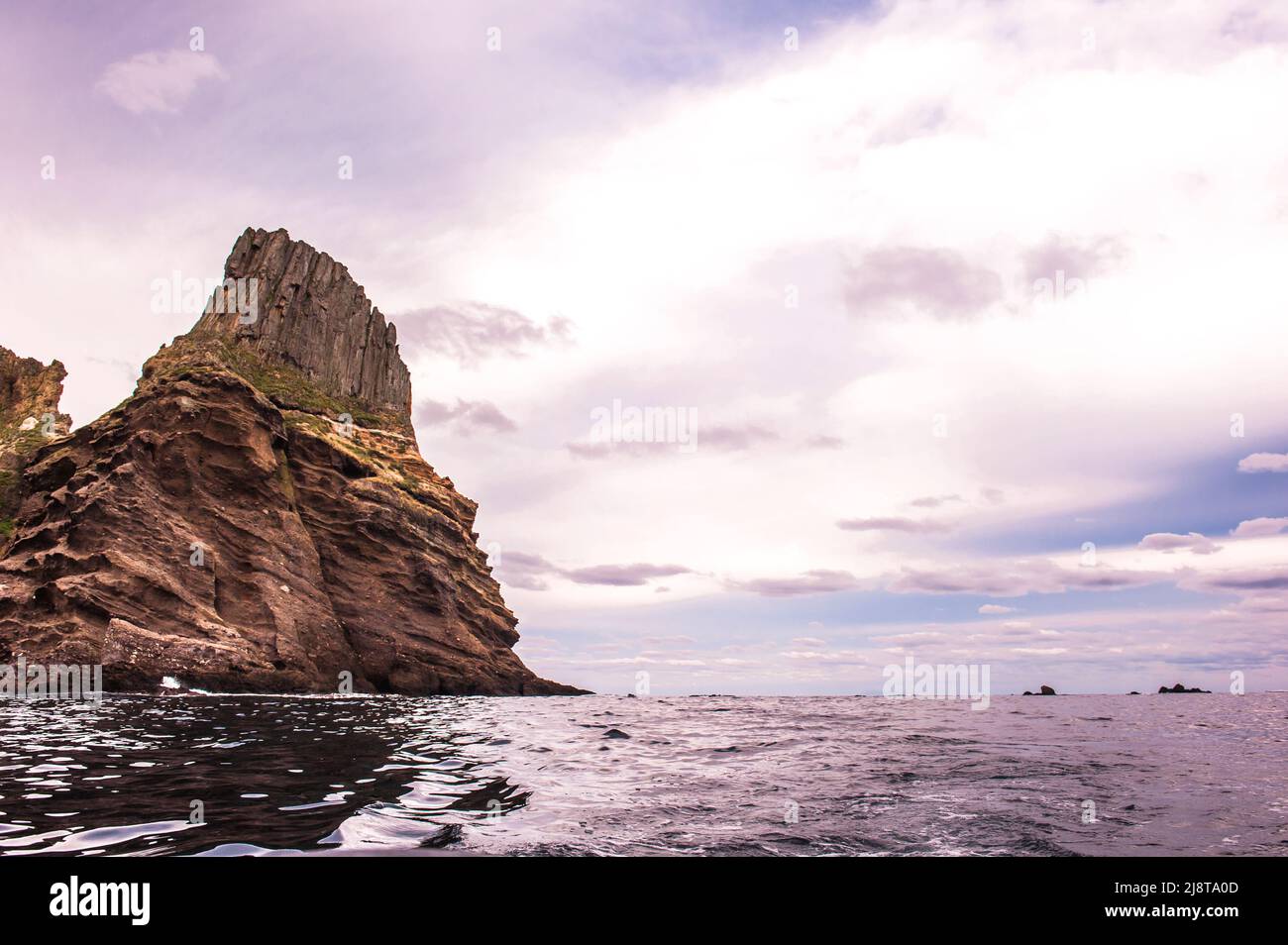 Die wunderschöne Insel 'Dokdo', Dokdo ist das Gebiet am östlichen Ende der 'Republik Korea'. Stockfoto