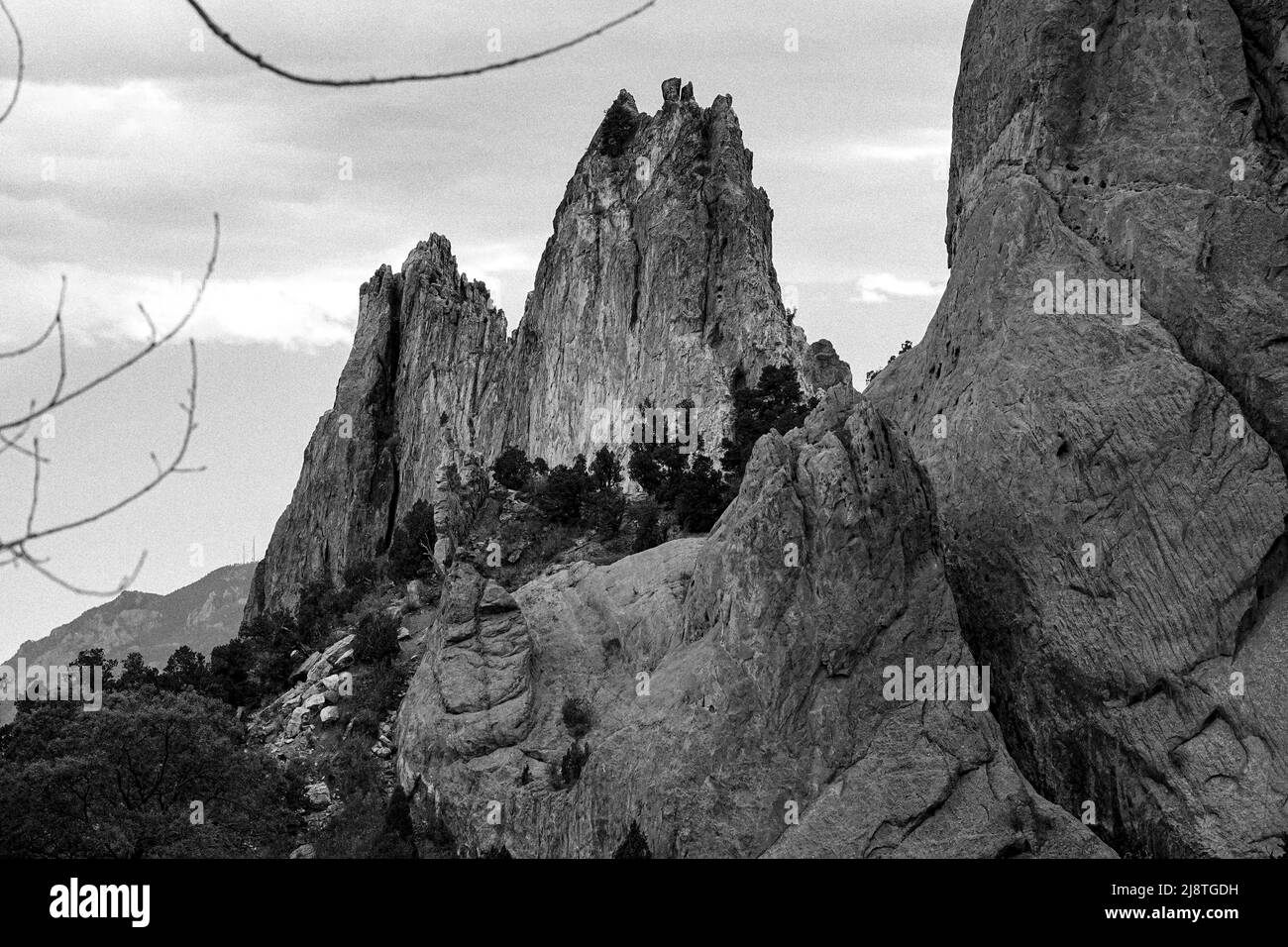 Der unglaublich tolle Garden of the Gods ist ein unverzichtbarer Zwischenstopp, wenn Sie durch Colorado Springs, Colorado, reisen Stockfoto