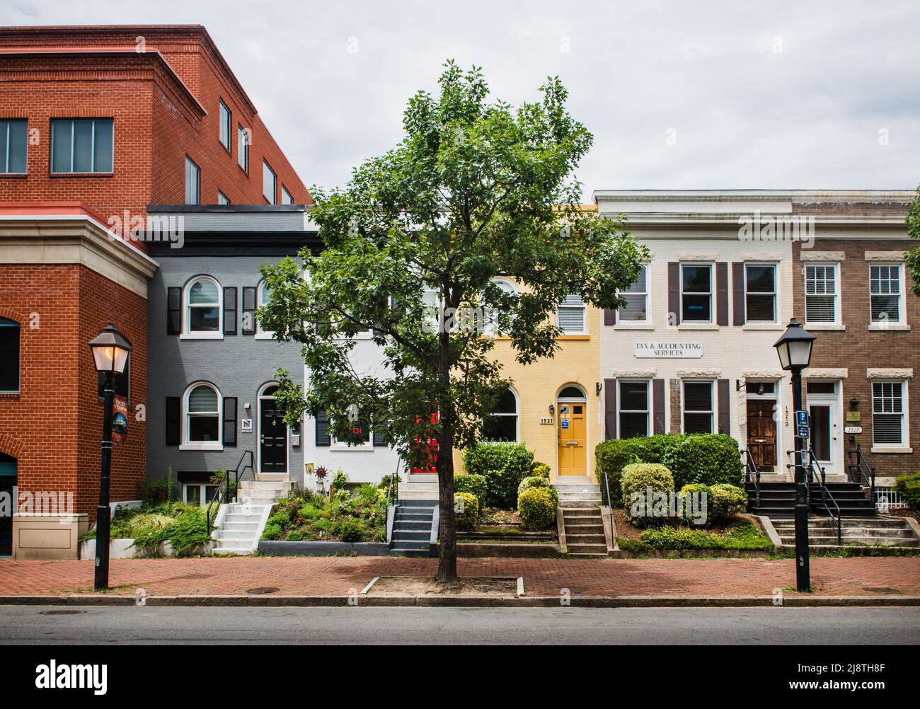 Straßenszene in Alexandria, Virginia, USA Stockfoto