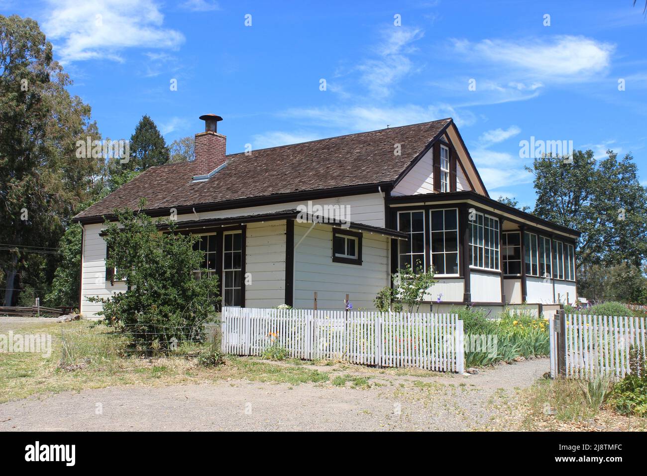 Die Hütte, Jack London State Historic Park, Kalifornien Stockfoto