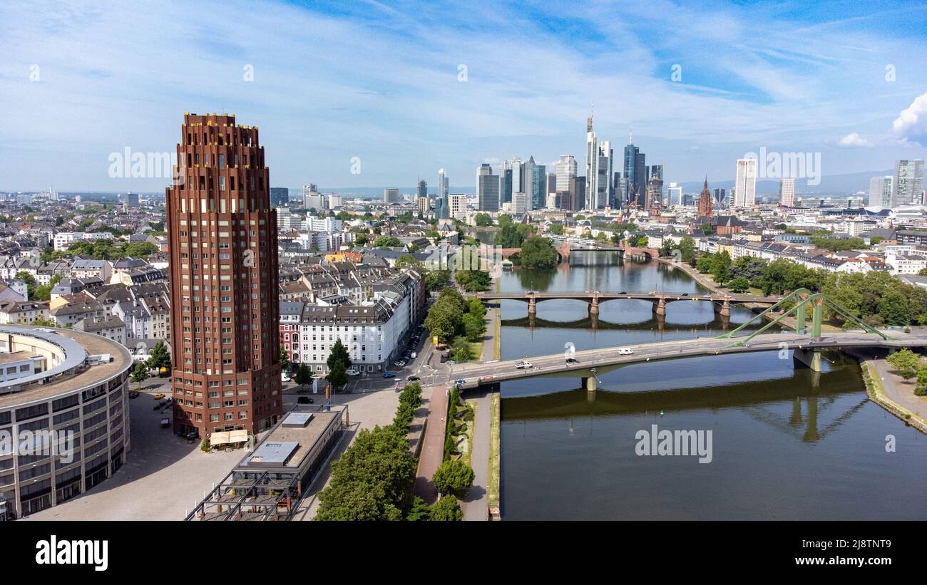Lindner Hotel Main Plaza und Innenstadt von Frankfurt, Deutschland