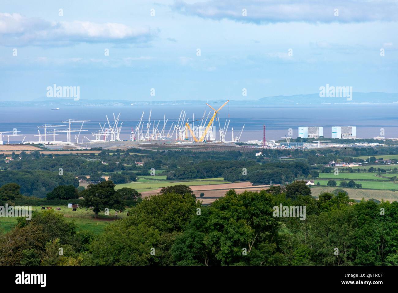 Kernkraftwerk Hinkley Point C, Somerset, England Stockfoto