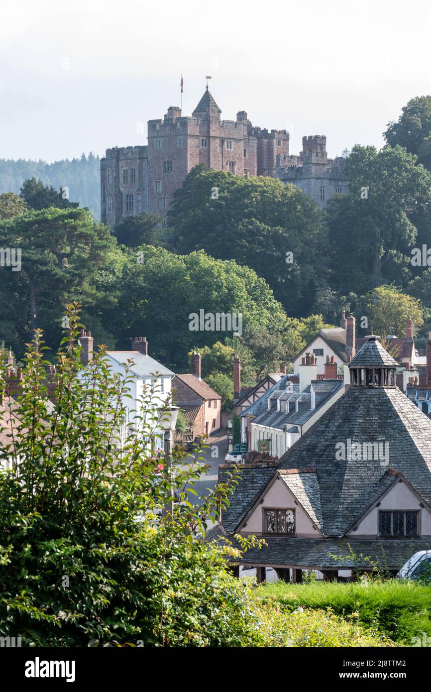 Das mittelalterliche Dorf Dunster in Somerset im Exmoor Nationalpark Stockfoto