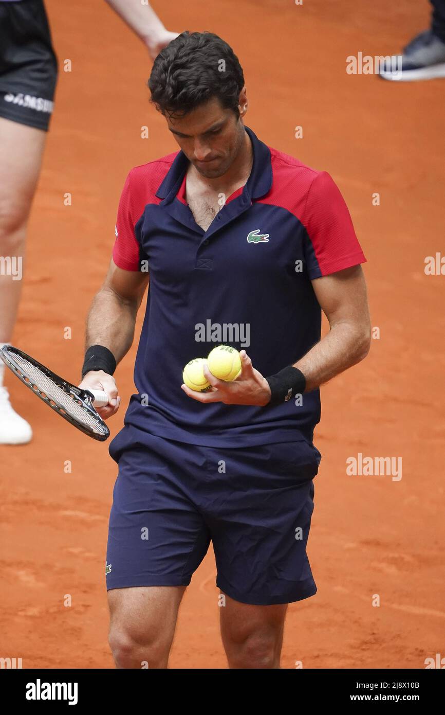 Pablo Andujar aus Spanien in Aktion während der ATP Masters 1000 - Mutua Madrid Open 2021 in La Caja Magica am 1. Mai 2021 in Madrid, Spanien Featuring: Pablo Andujar wo: Madrid, Spanien Wann: 01. Mai 2021 Credit: Oscar Gonzalez/WENN Stockfoto