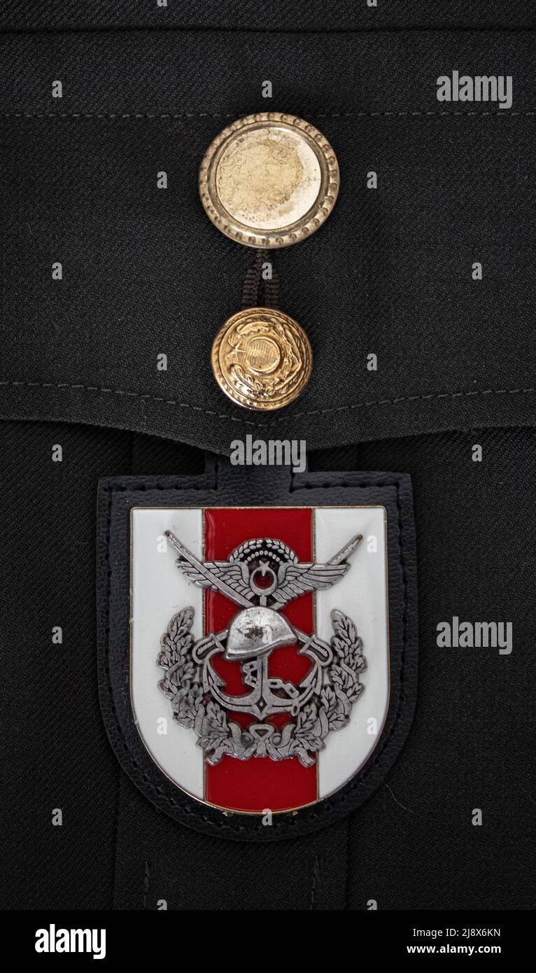 Türkische Militärabzeichen Stockfoto