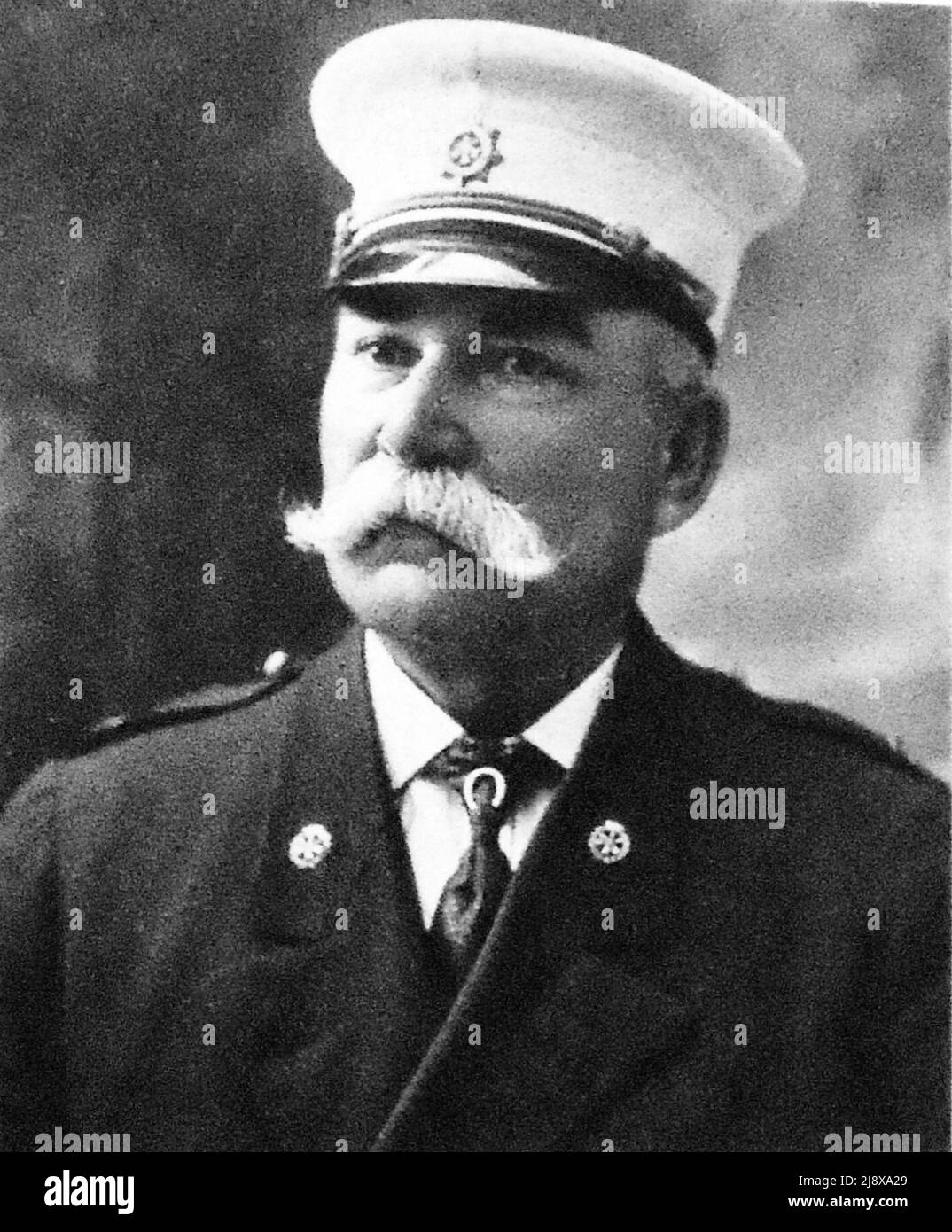 James Doolan, erster Chefausbilder der Feuerwehrschule in Montreal, Ca. 1909 Stockfoto